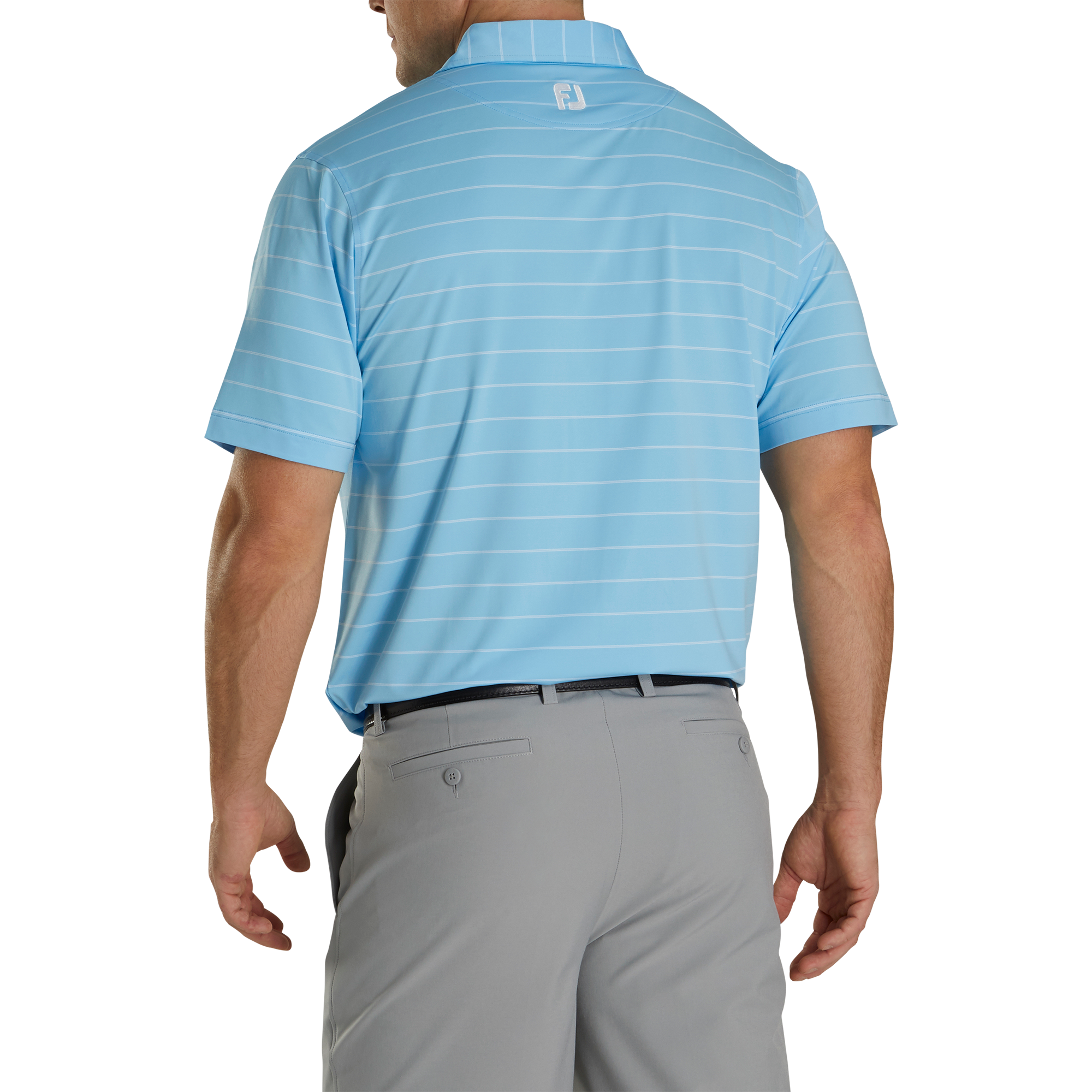 Lisle Double Pin Stripe Self Collar