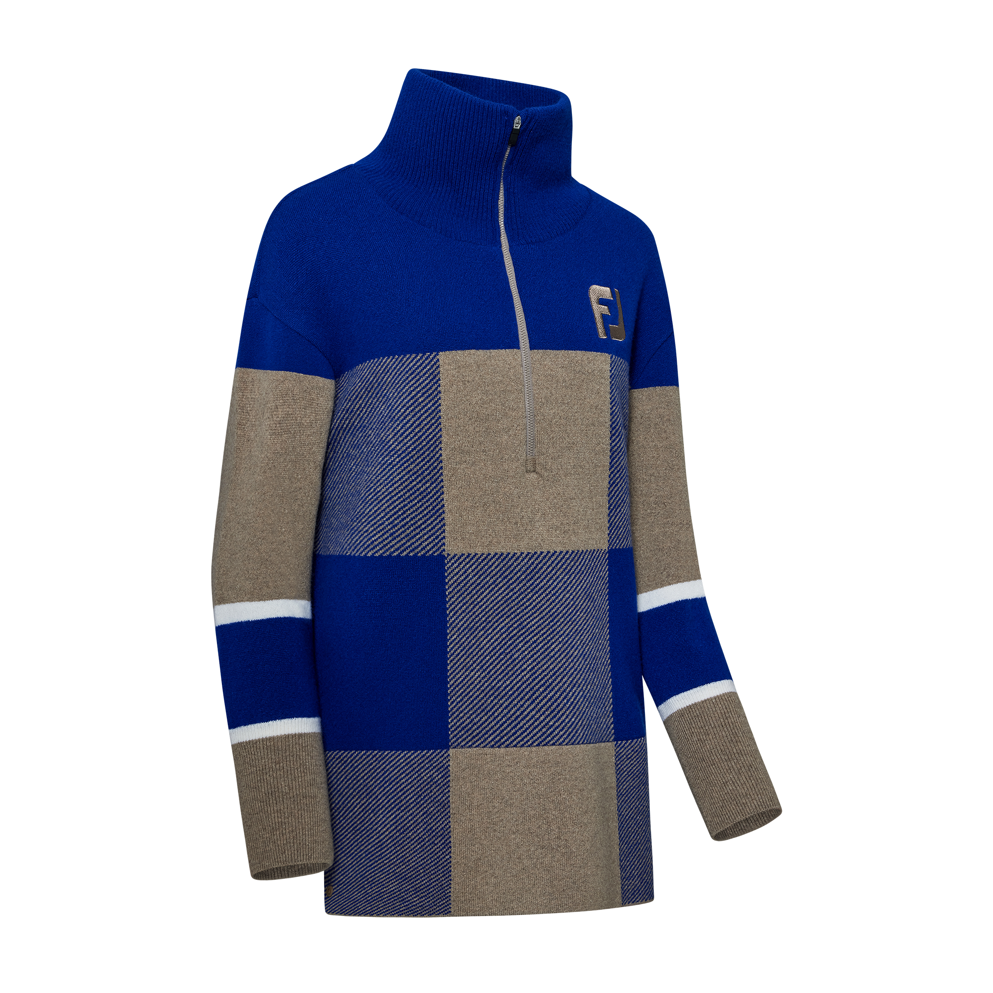 1/2 ZIP LONG KNIT WMN