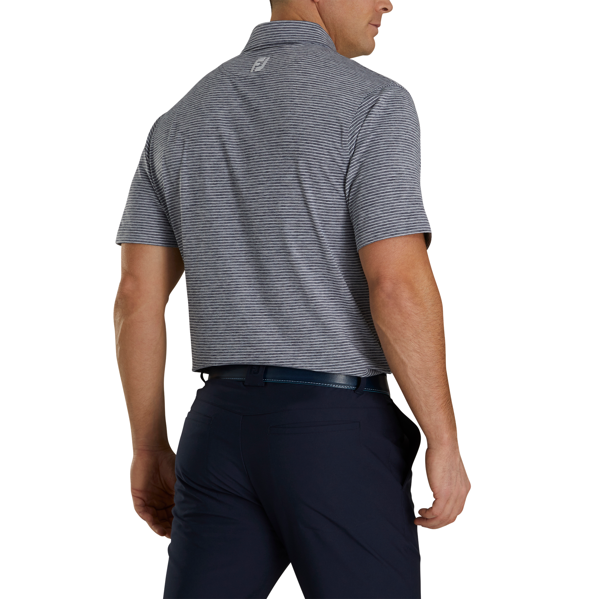 Heather Pinstripe Lisle Self Collar