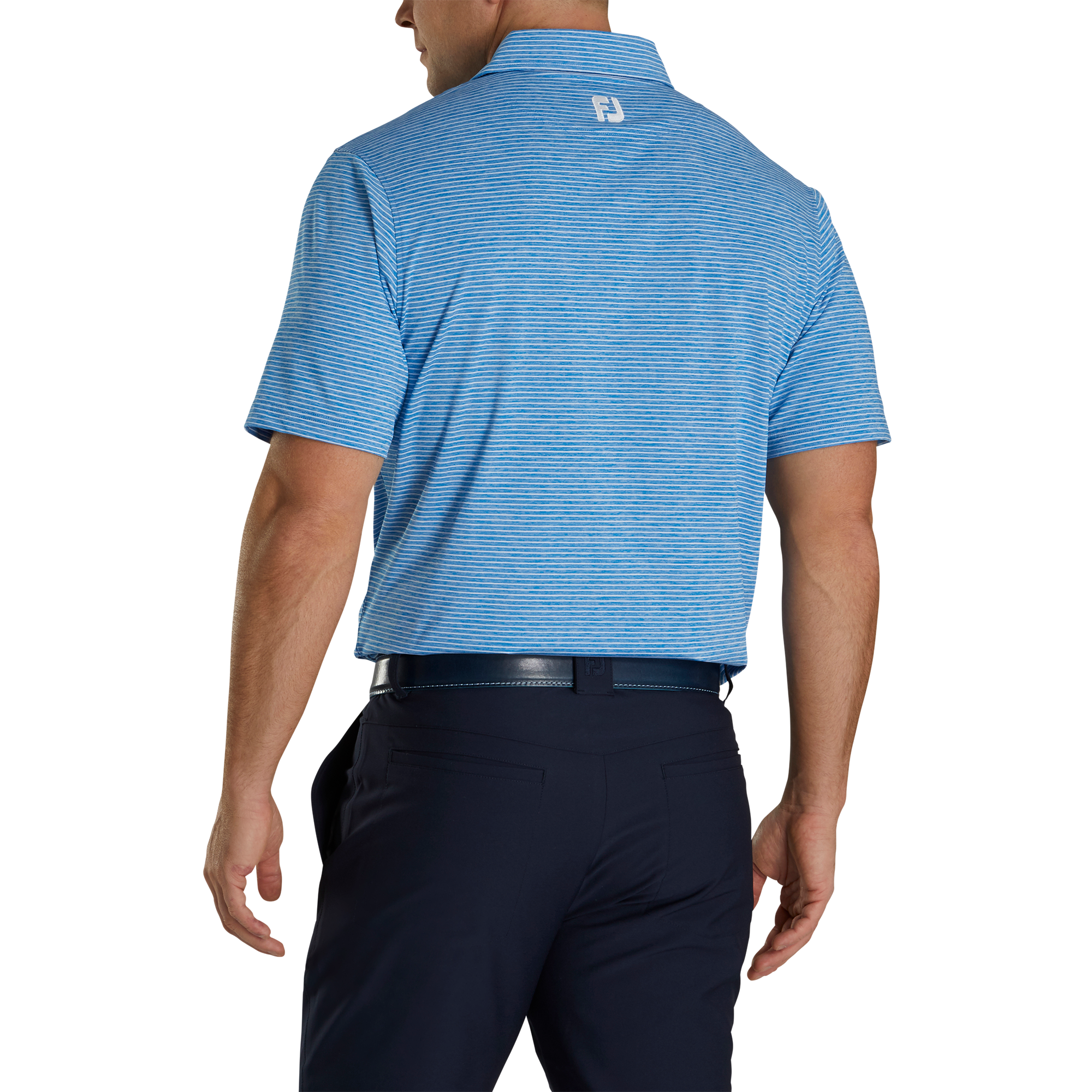Heather Pinstripe Lisle Self Collar
