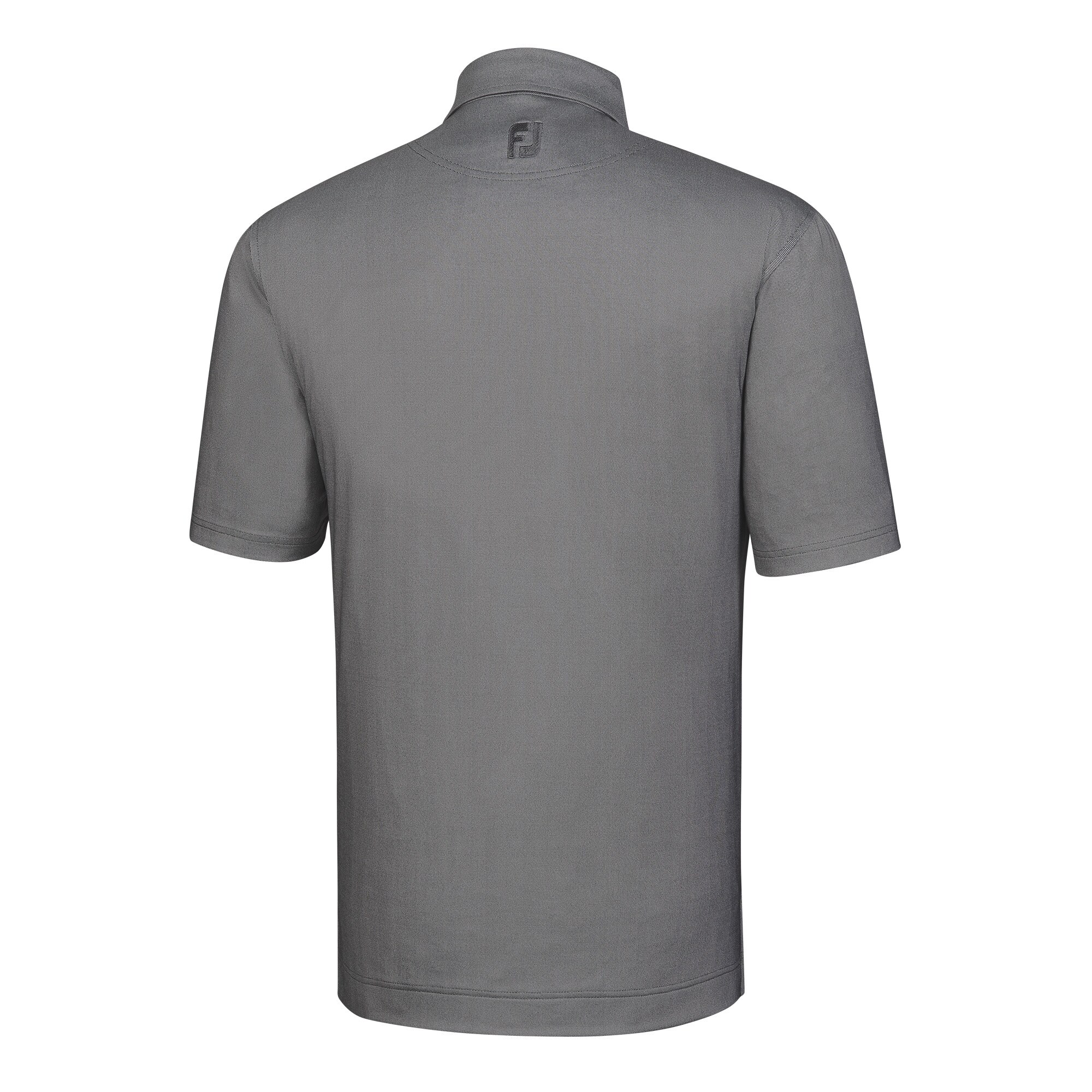 Birdseye Jacquard + Dot Geo Trim Self Collar