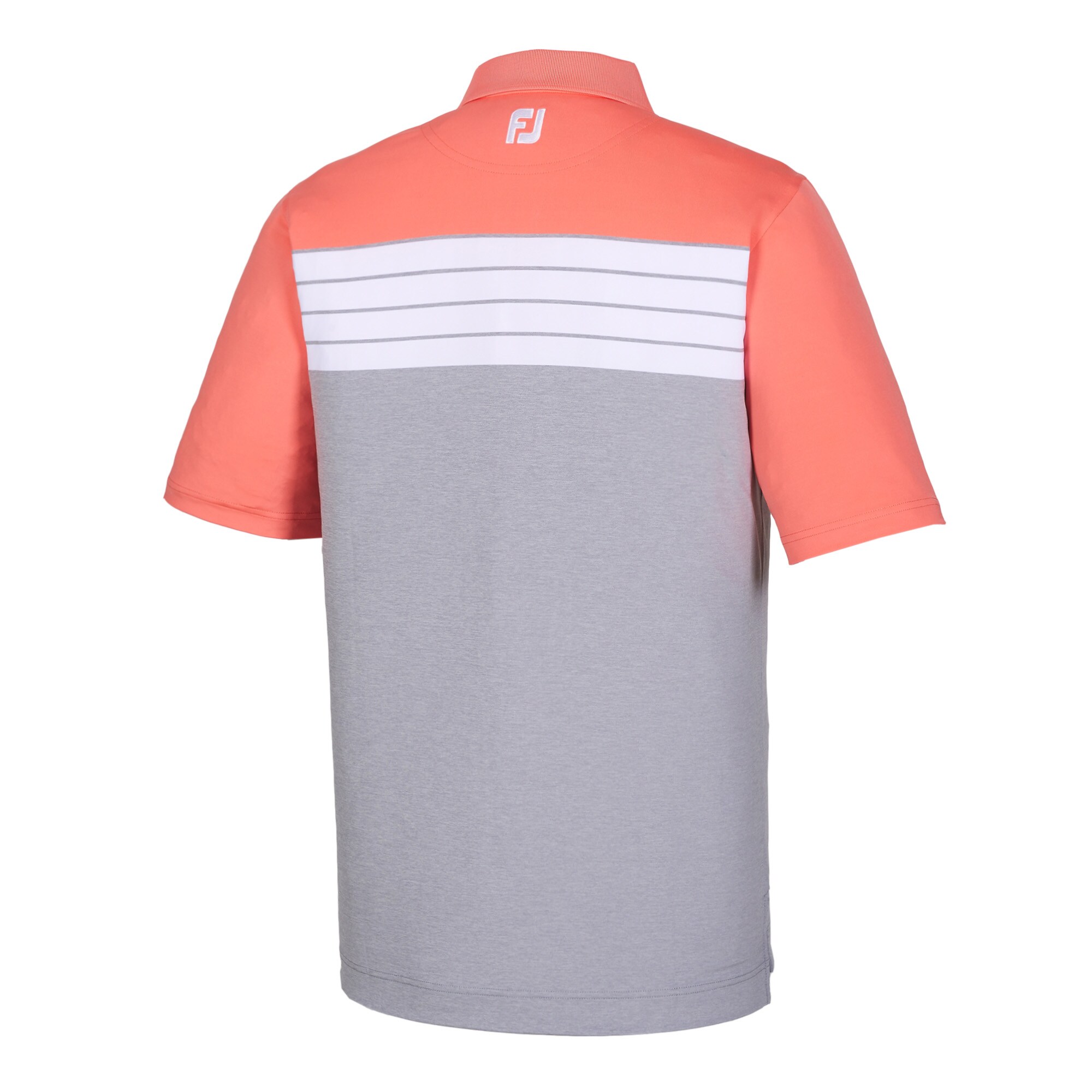 Athletic Fit Stretch Lisle Color Block Knit Collar