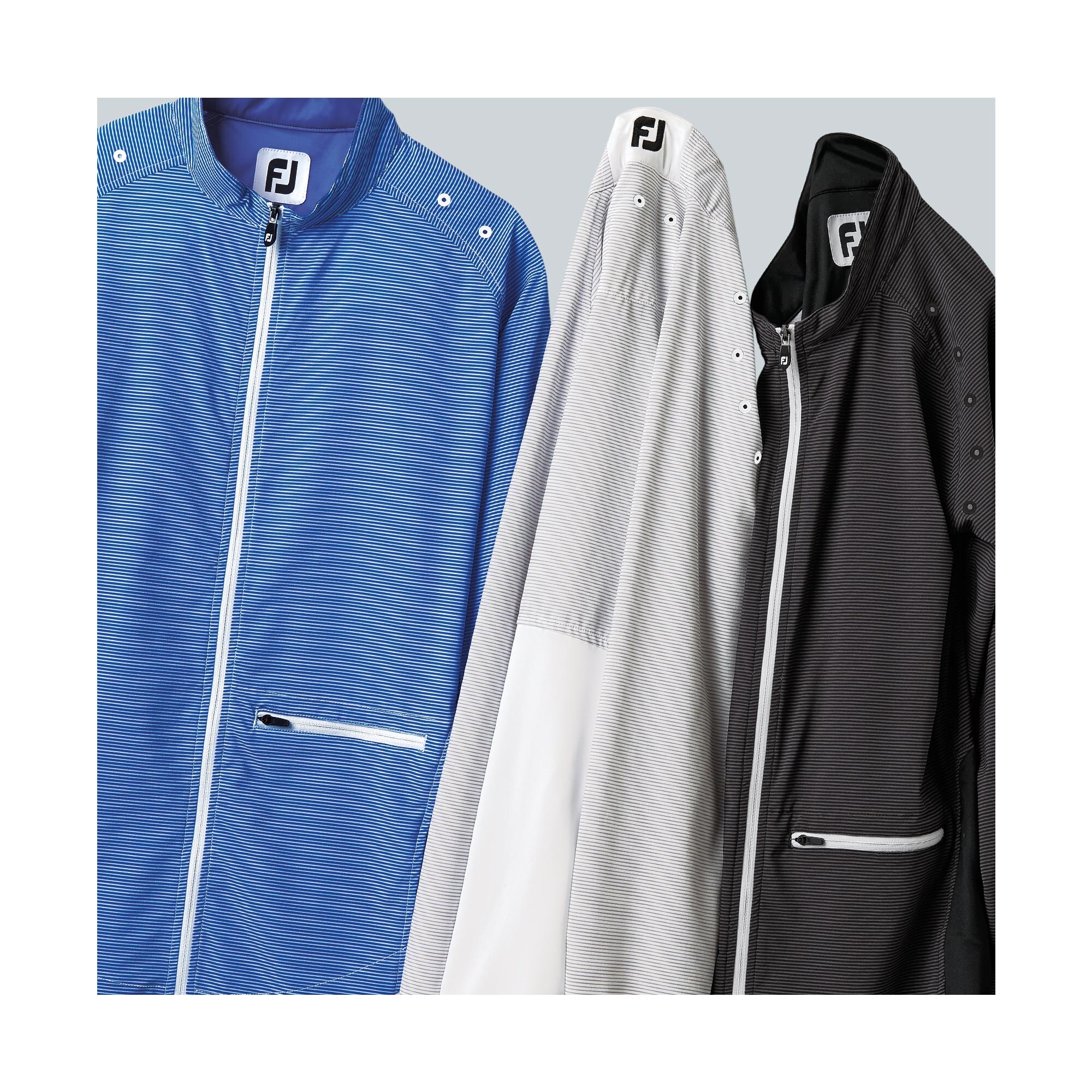 Full-Zip Woven + Knit Panels Women