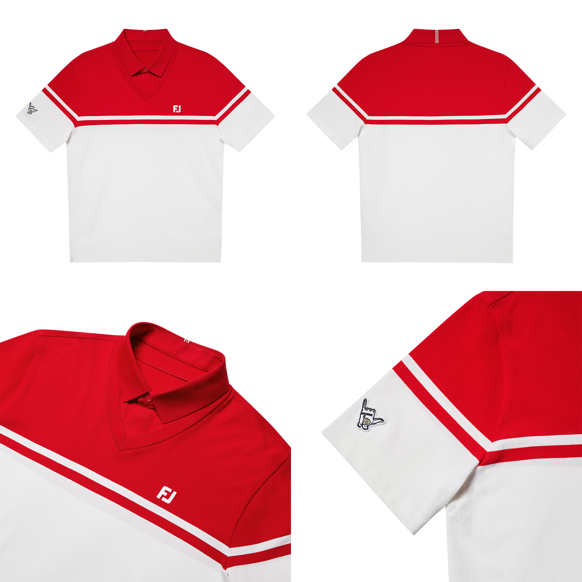 펀 니트 폴로 셔츠