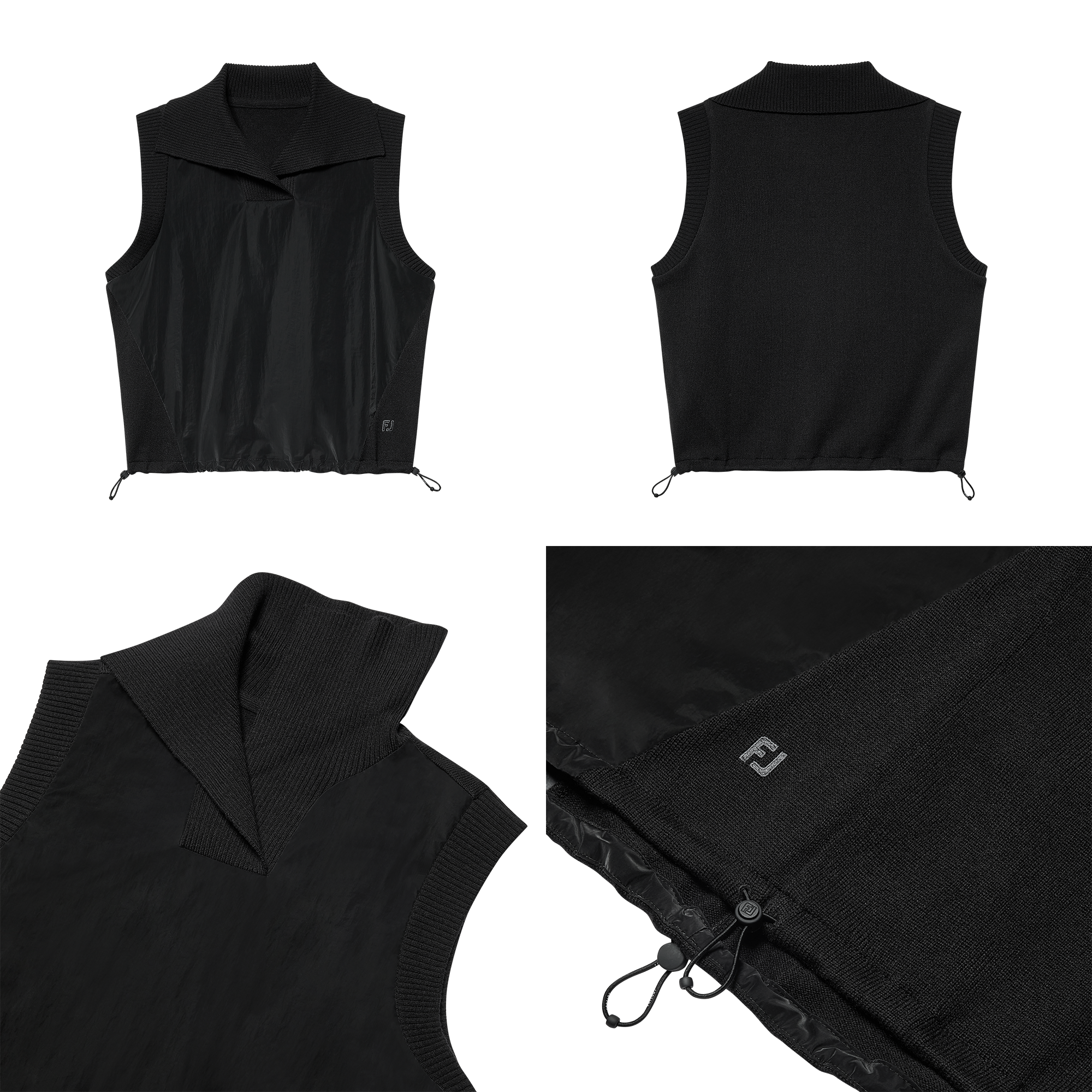 여성 하이브리드 니트 베스트