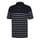 Stretch Pique Engineered Stripe Knit Collar