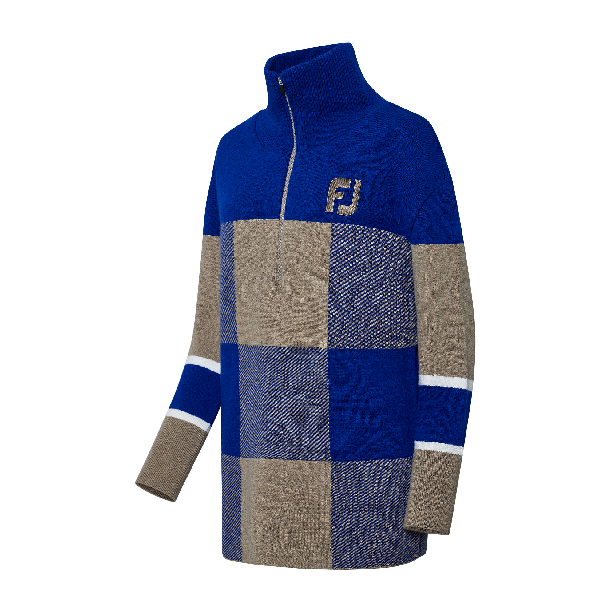 1/2 ZIP LONG KNIT WMN