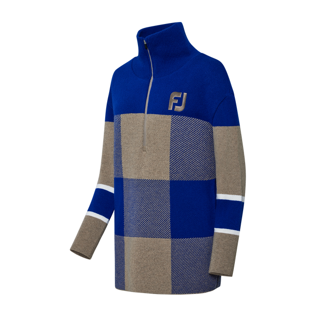 1/2 ZIP LONG KNIT WMN