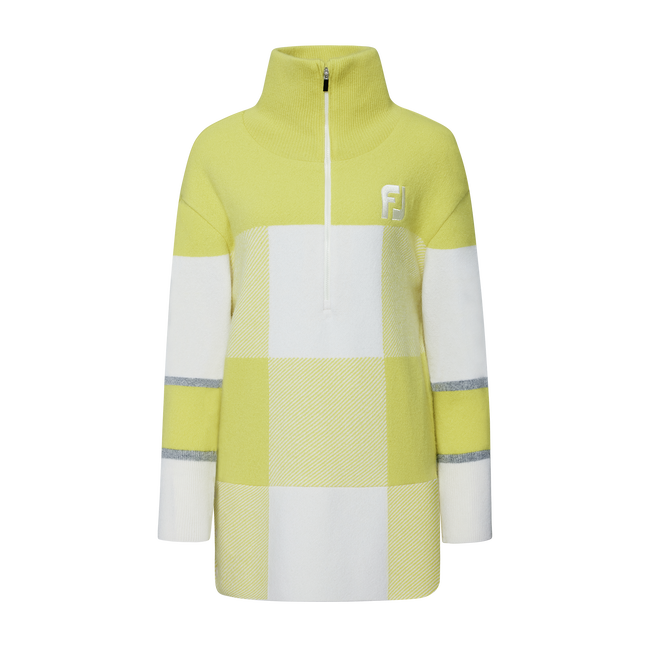 1/2 ZIP LONG KNIT WMN