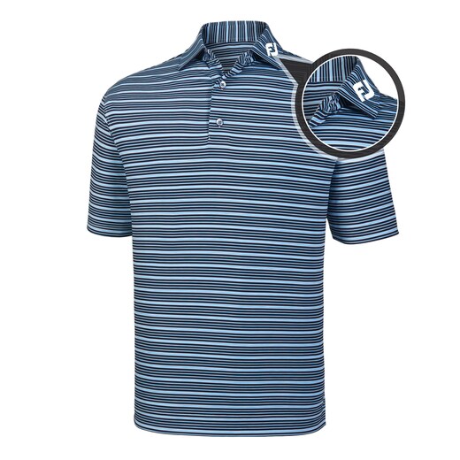 Lisle Space Dye Stripe Self Collar - FJ Tour Logo