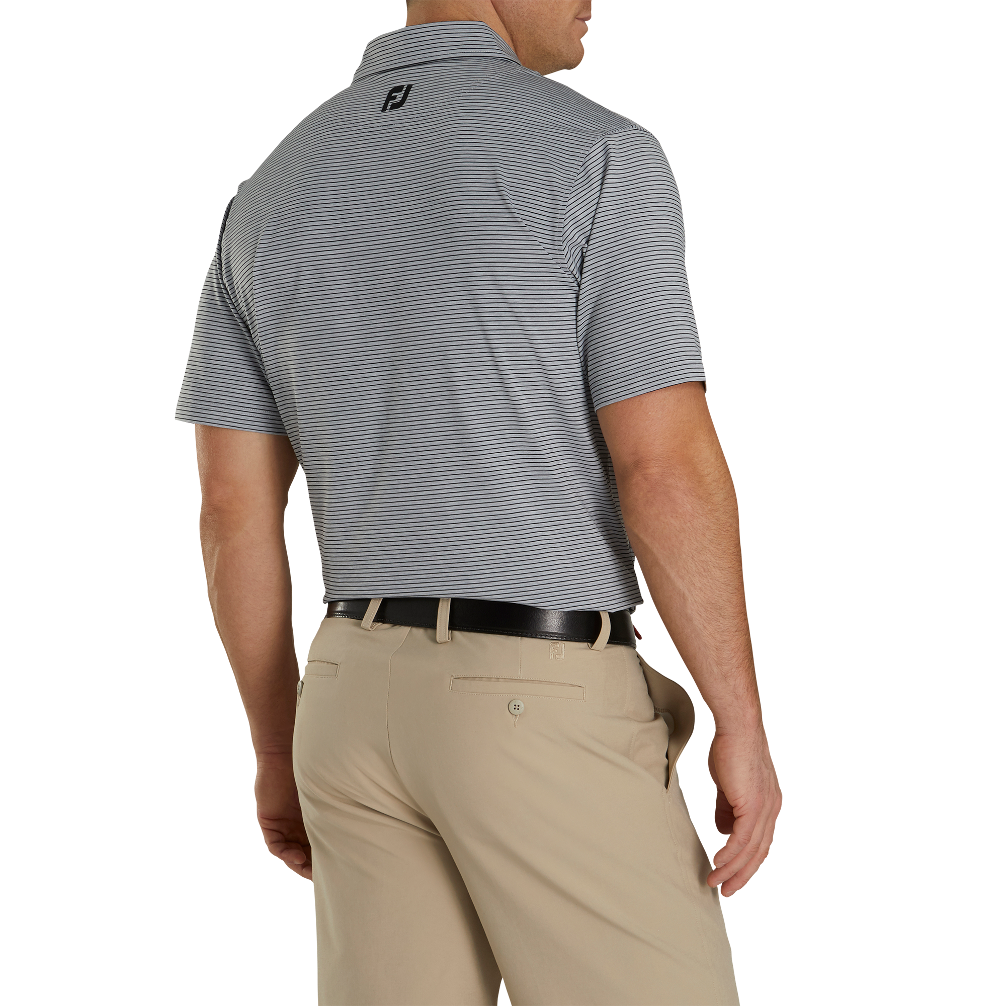 Heather Pinstripe Lisle Self Collar