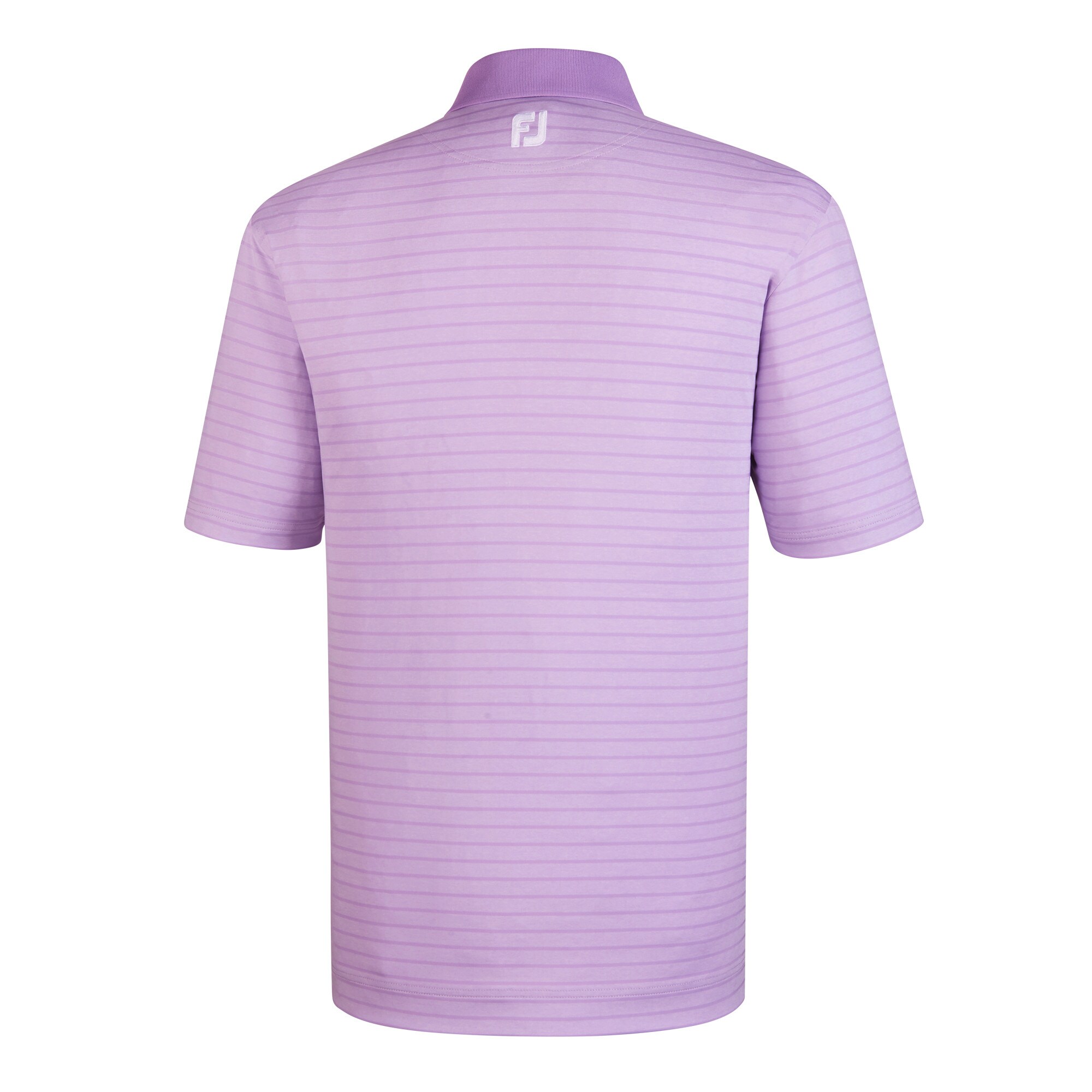 Tonal Heather Lisle Stripe Knit Collar
