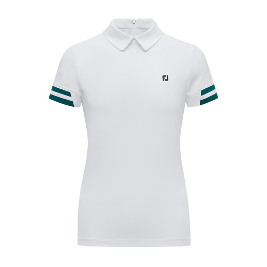 Back Zip-up Polo Shirt Women
