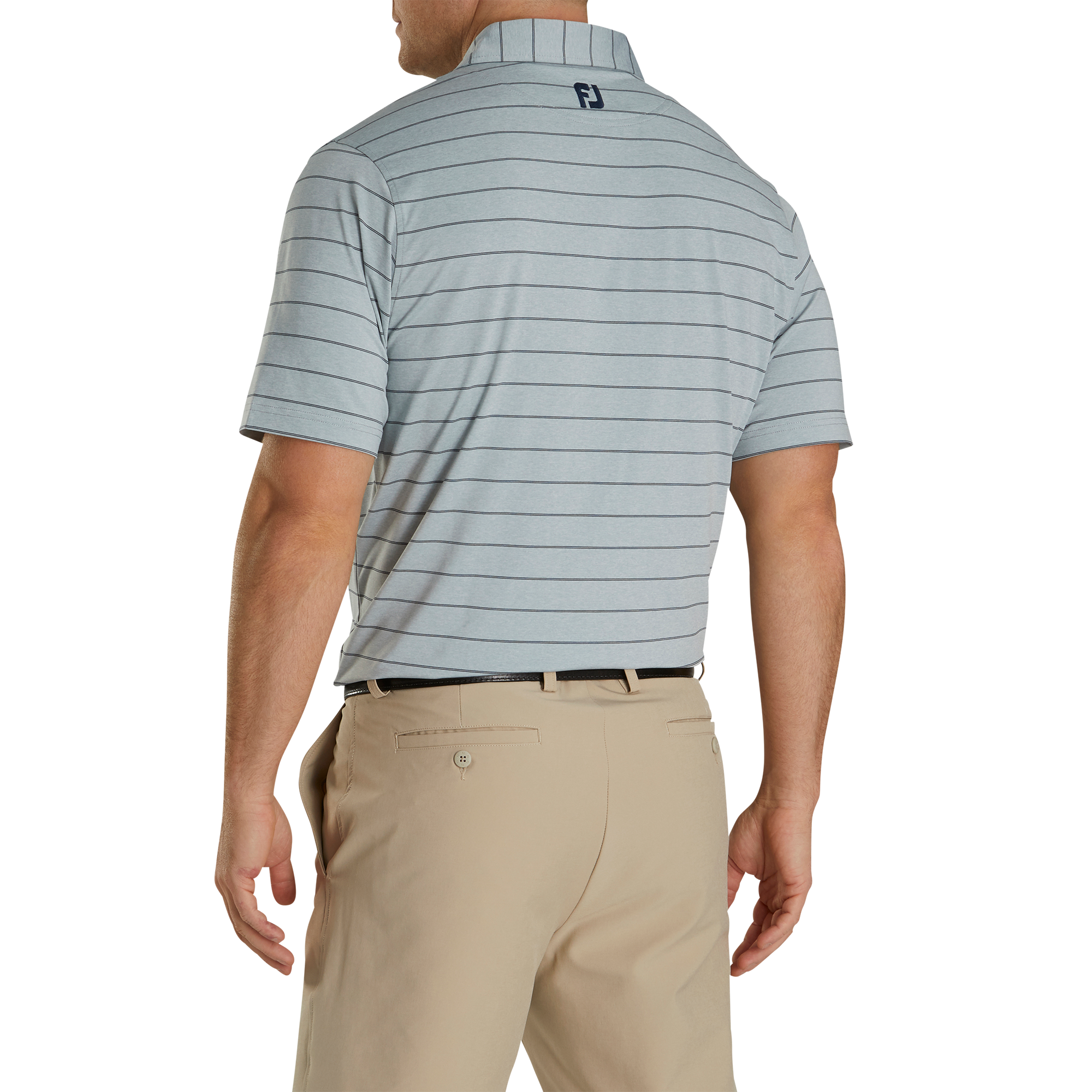 Lisle Double Pin Stripe Self Collar