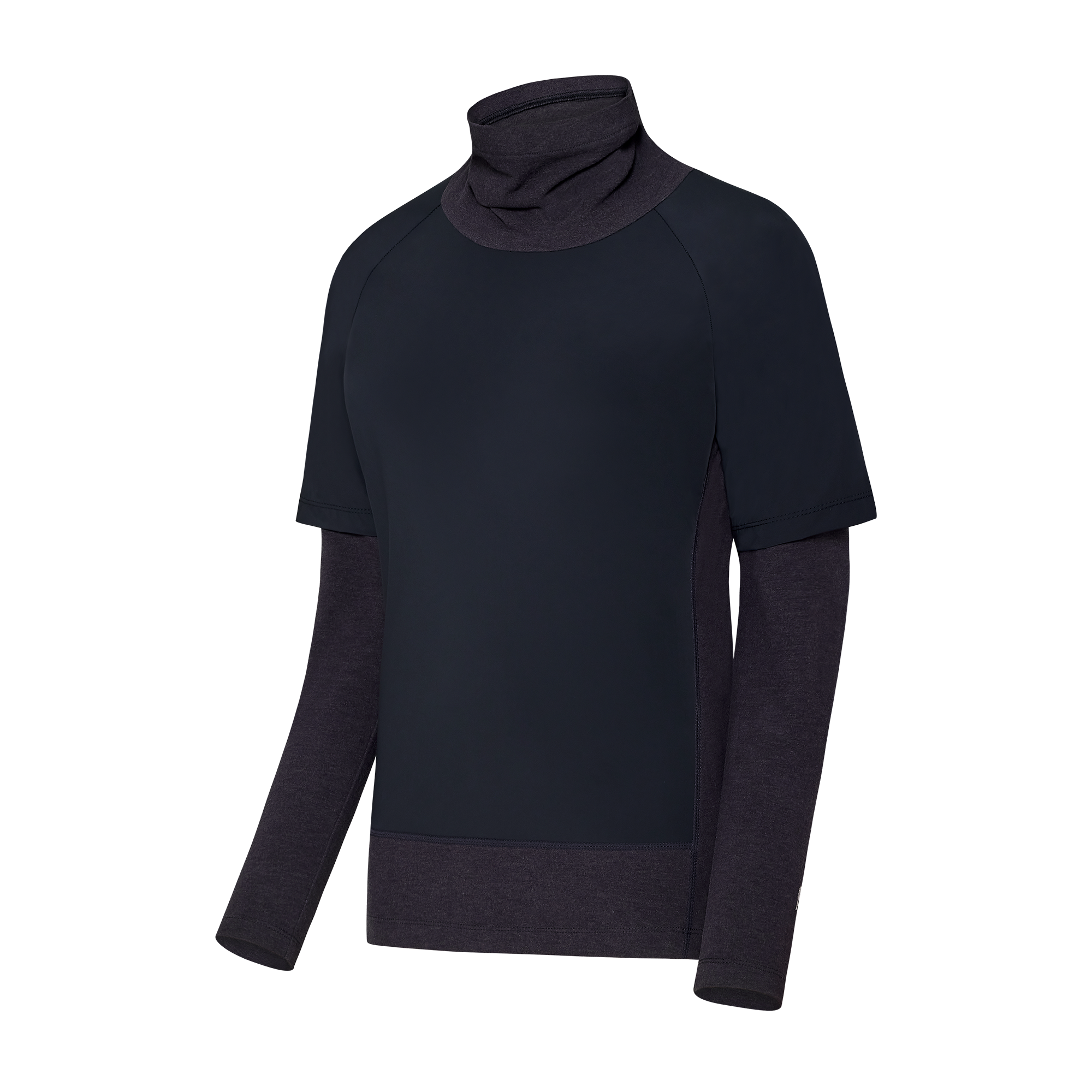 HYBRID HIGH NECK SHIRT WMN