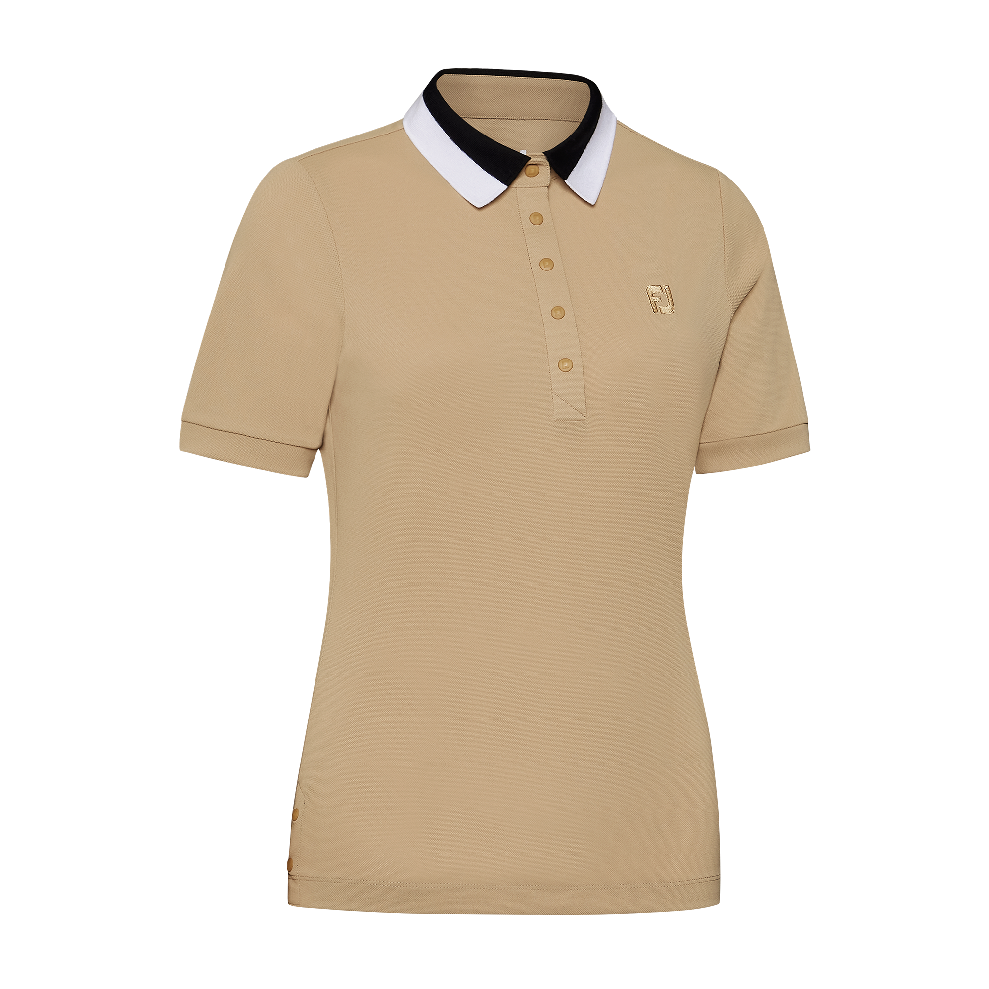 Knit Collar Polo Shirt Women