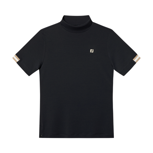 여성 하이넥 반팔 티셔츠