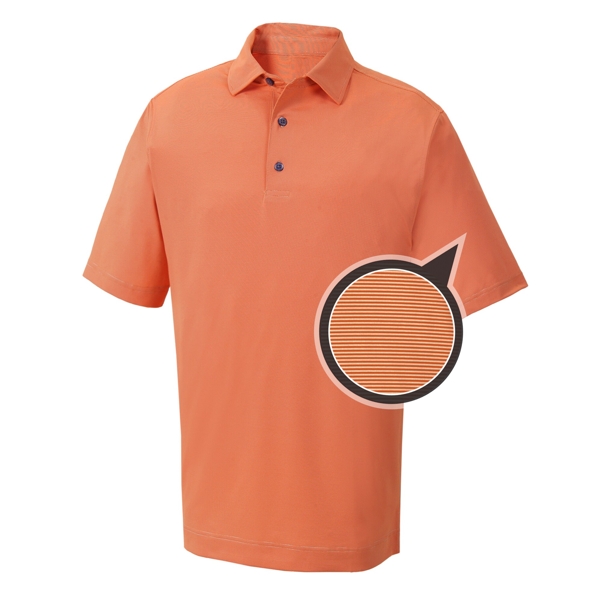 Mini End on End Lisle Stripe Self Collar-Previous Season Style