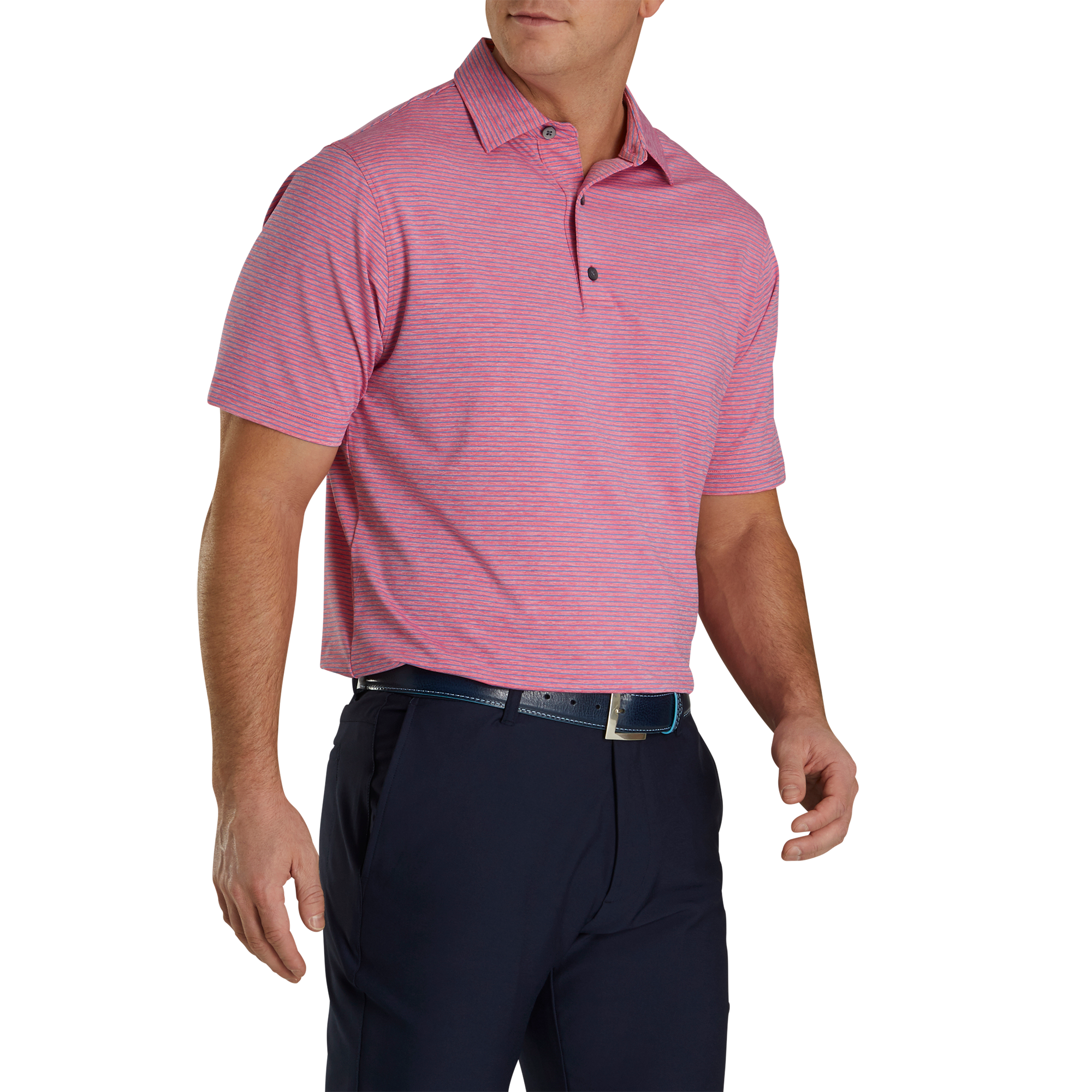 Heather Pinstripe Lisle Self Collar