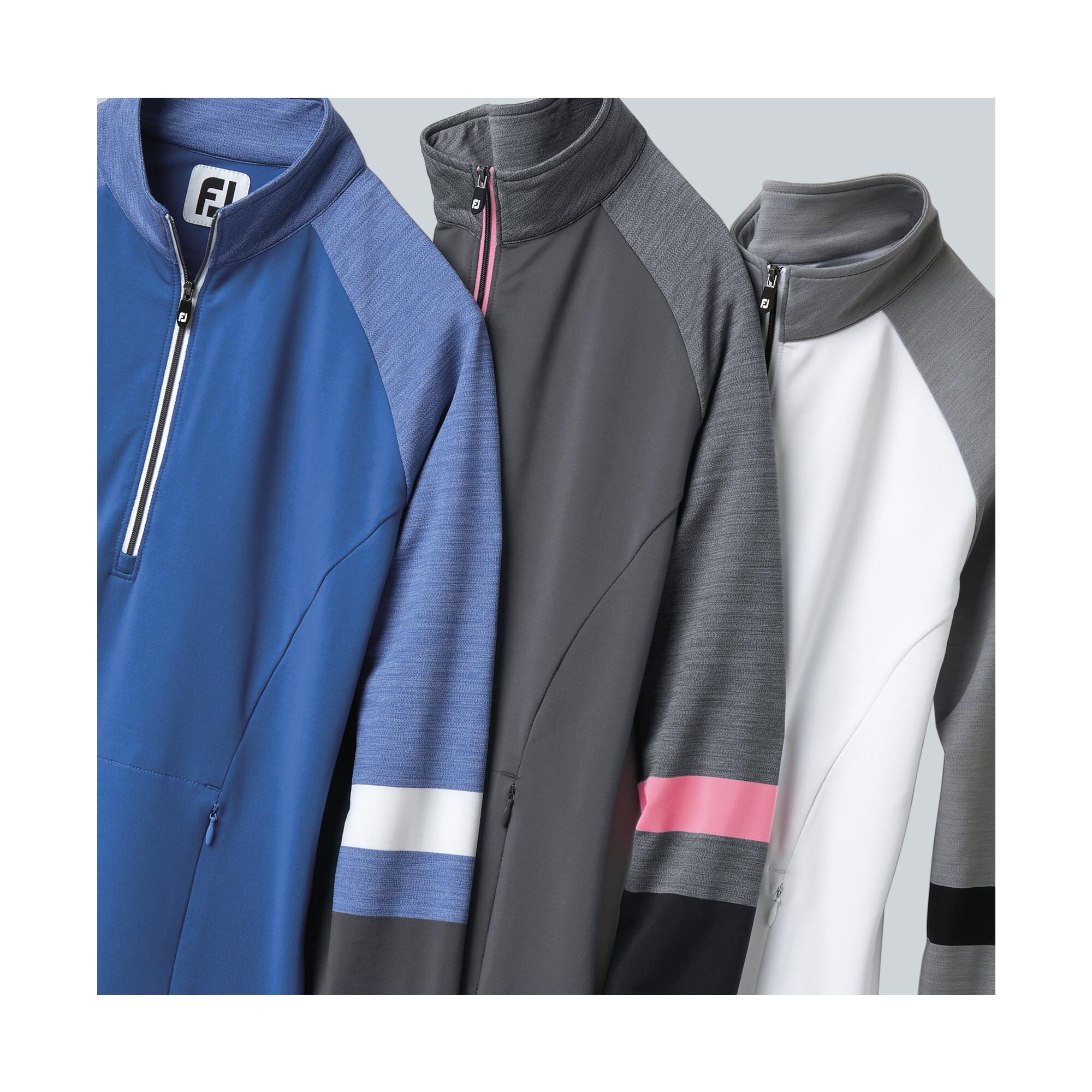 Half-Zip Stripe Engineered Sleeves  Women