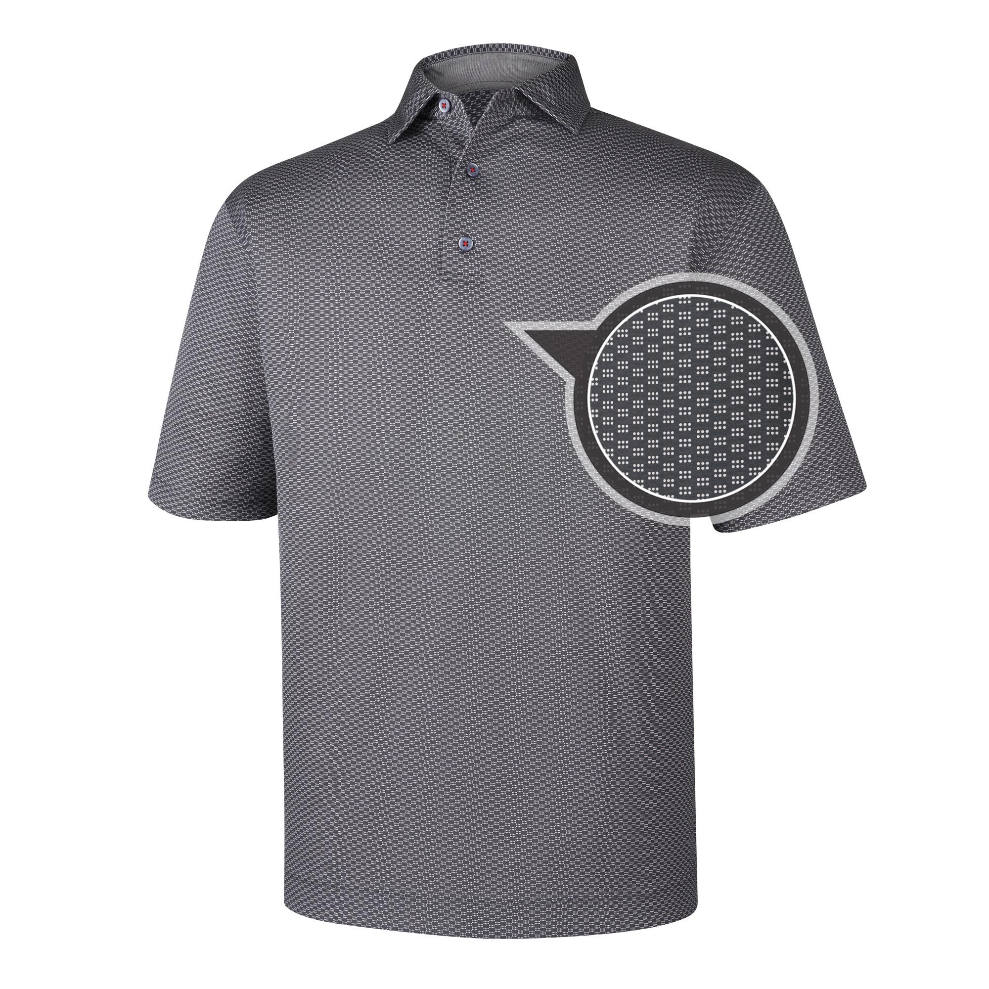 Dot Geo Jacquard Self Collar