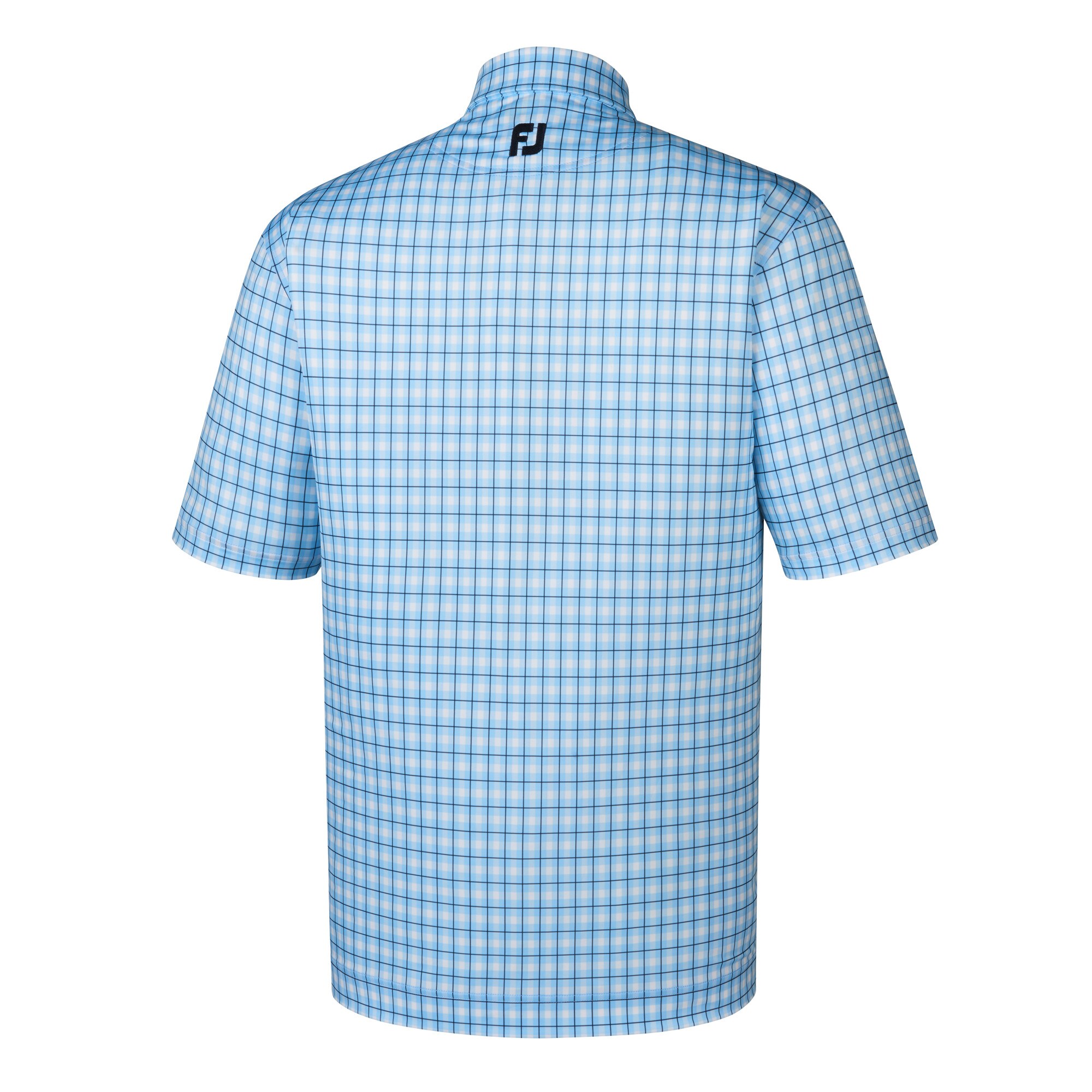 Lisle Plaid Print Self Collar