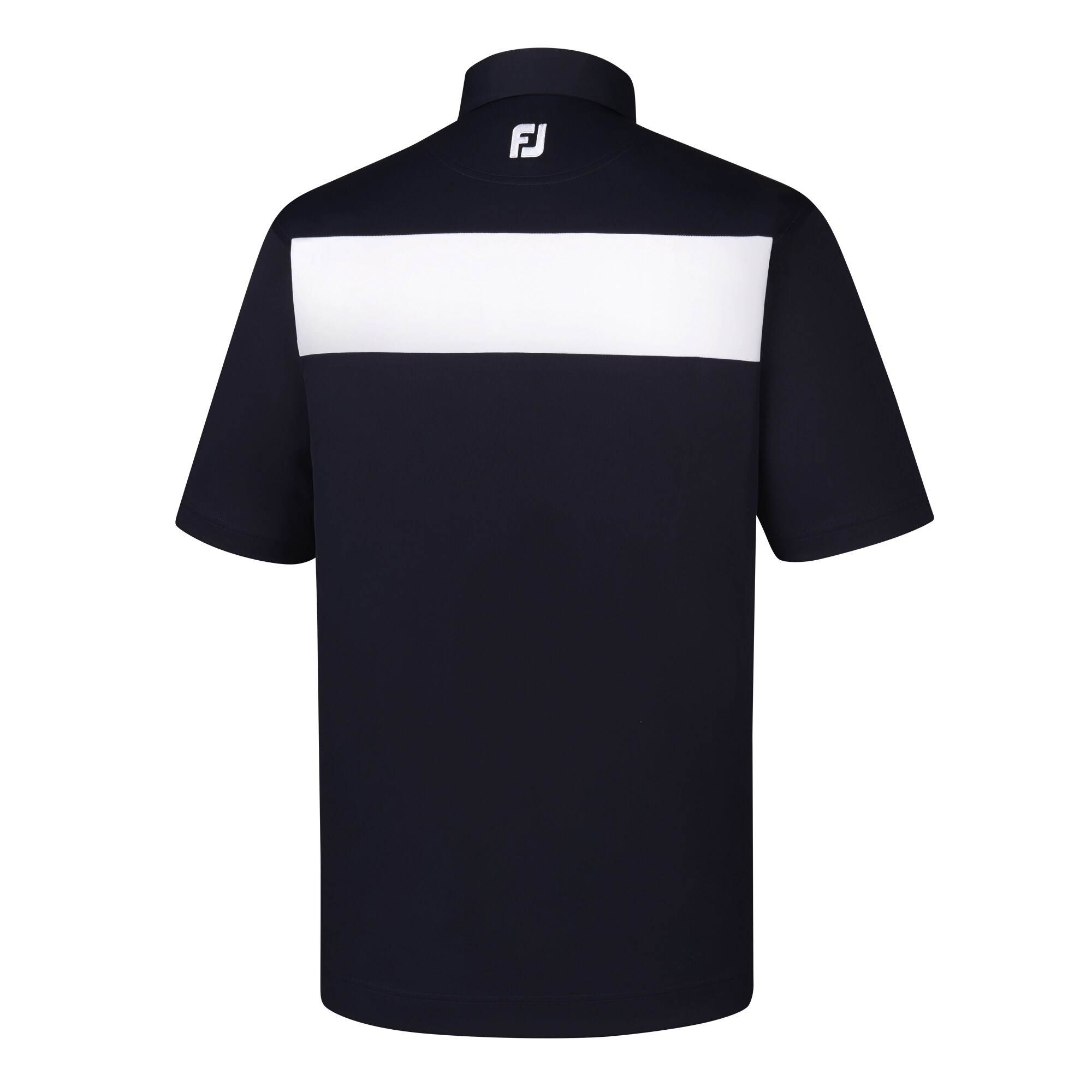 Smooth Pique Pieced Stripe Self Collar