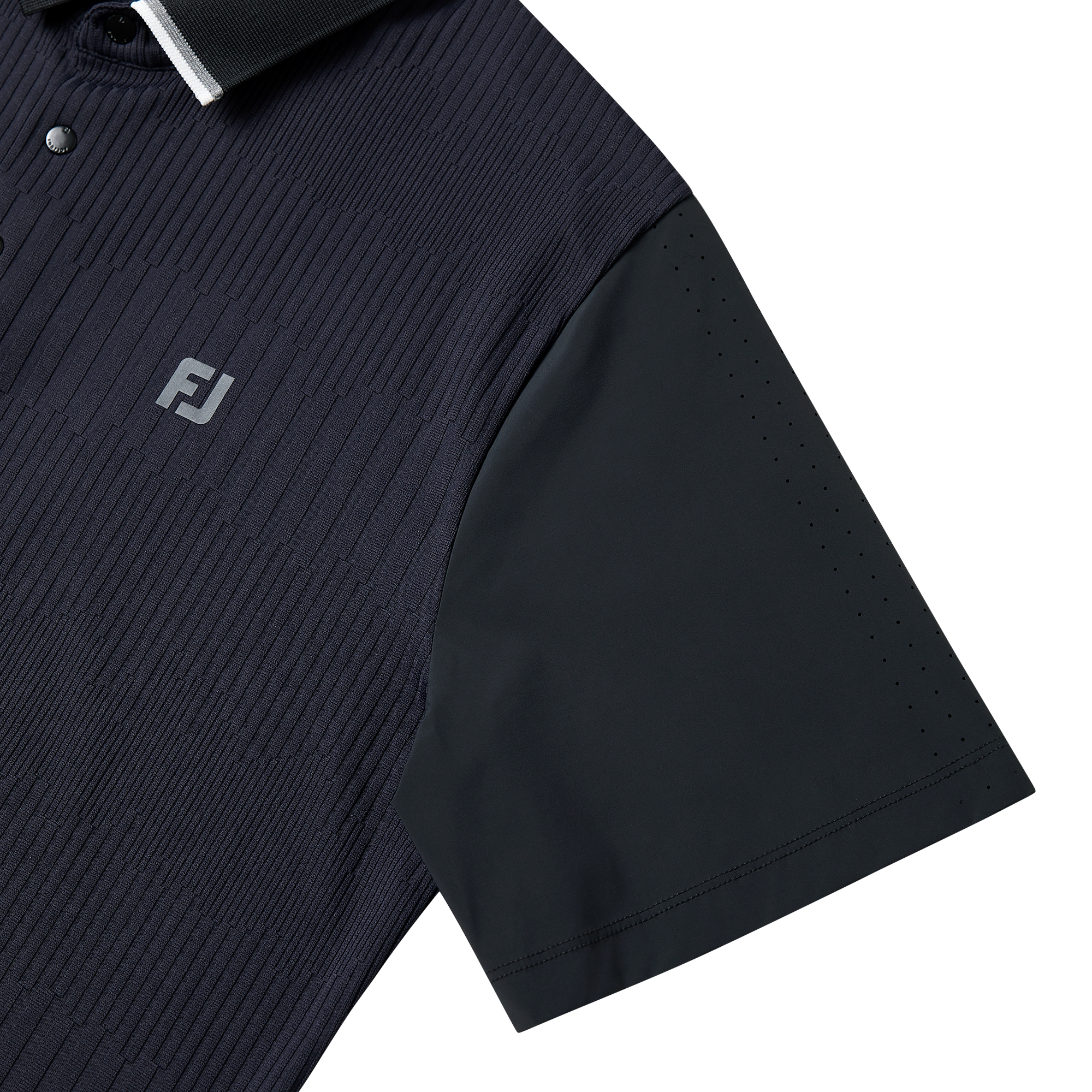 자카드 하이브리드 폴로 셔츠