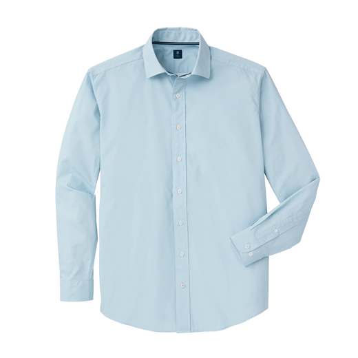 Chambray Dot Print Shirt