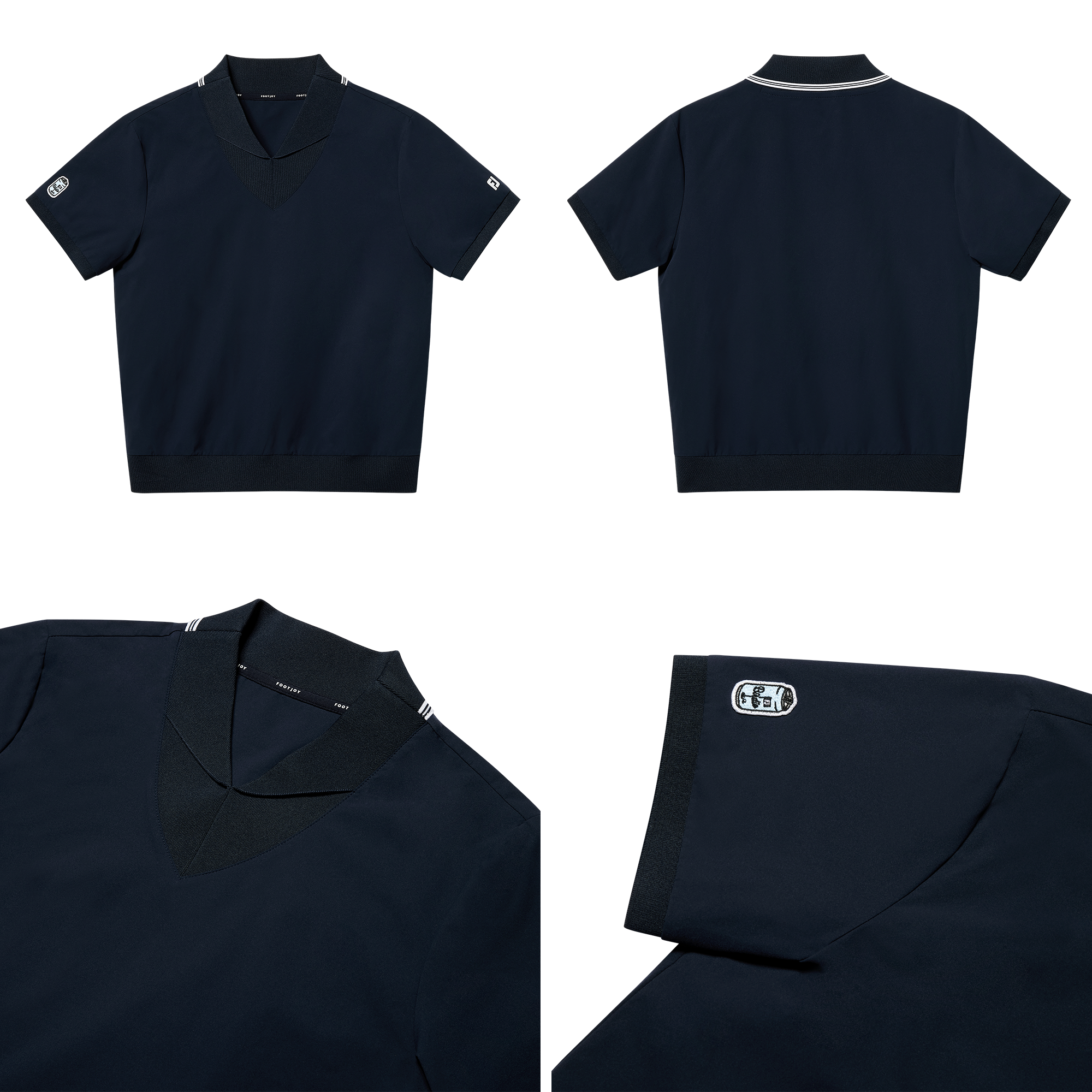 여성 펀 우븐 폴로 셔츠