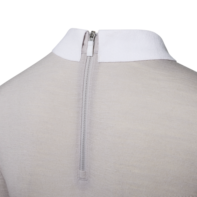 BACK ZIP POLO SHIRT WMN