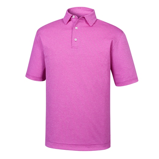 Heather Jacquard Mini Check Self Collar-Previous Season Style