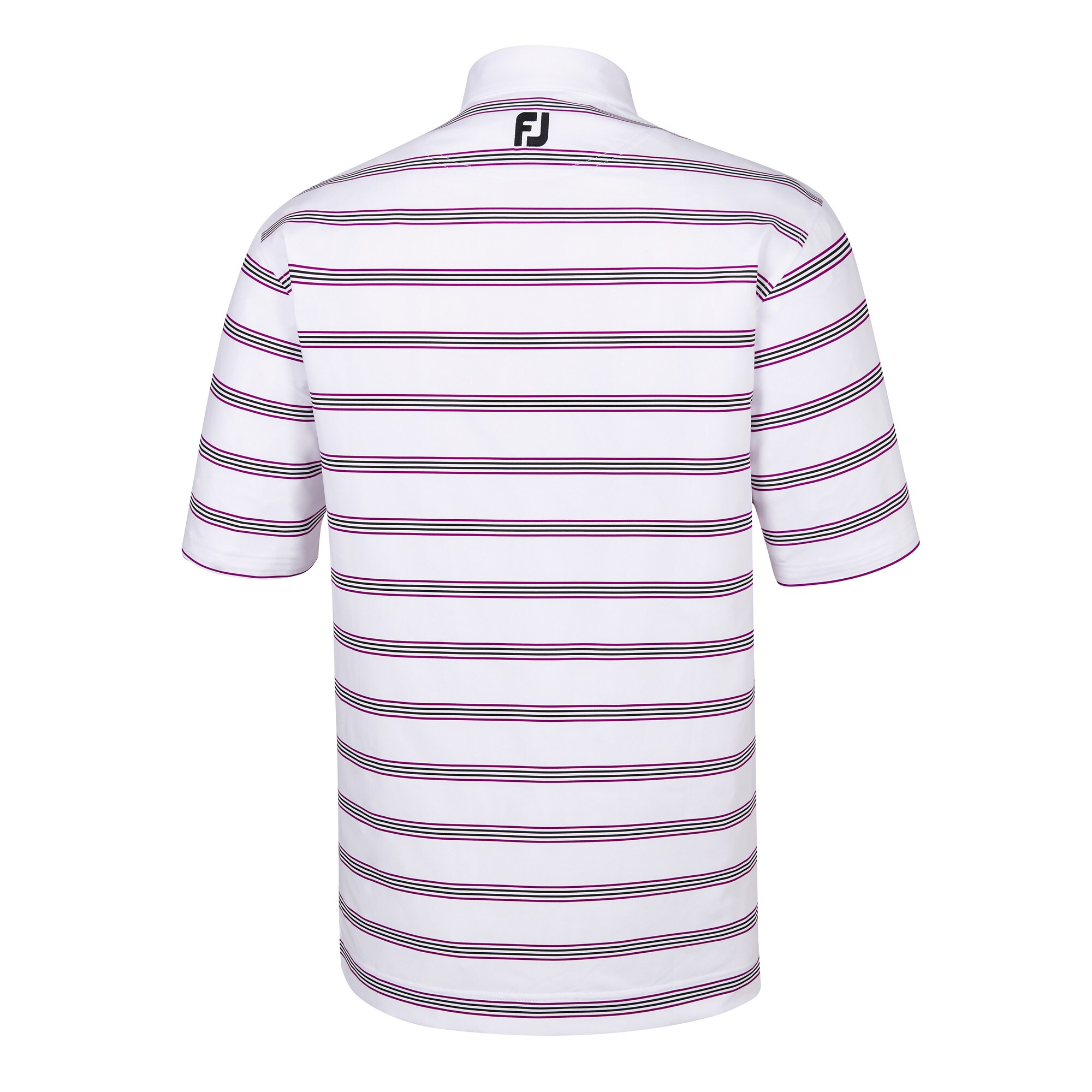 Stretch Lisle Open Stripe Self Collar