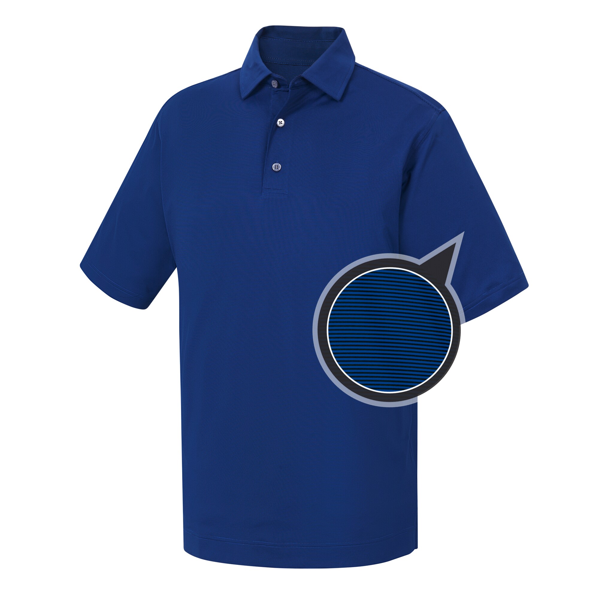 Mini End on End Lisle Stripe Self Collar-Previous Season Style