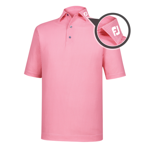 Heather Lisle Houndstooth Self Collar - FJ Tour Logo