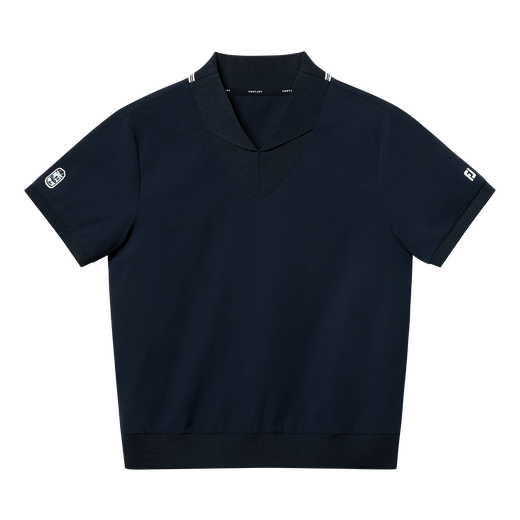 여성 펀 우븐 폴로 셔츠