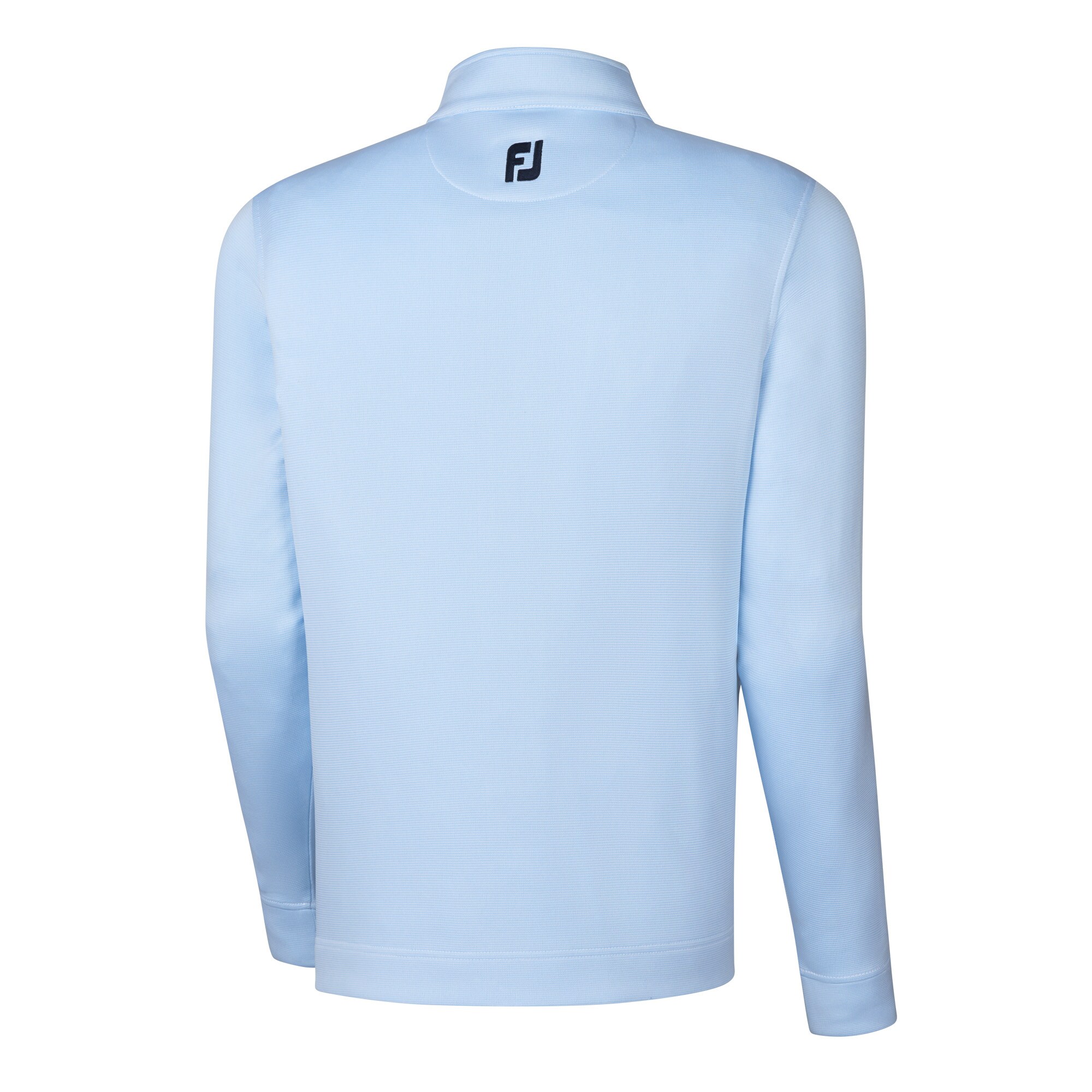 Double Layer Knit Stripe Half-Zip-Previous Season Style