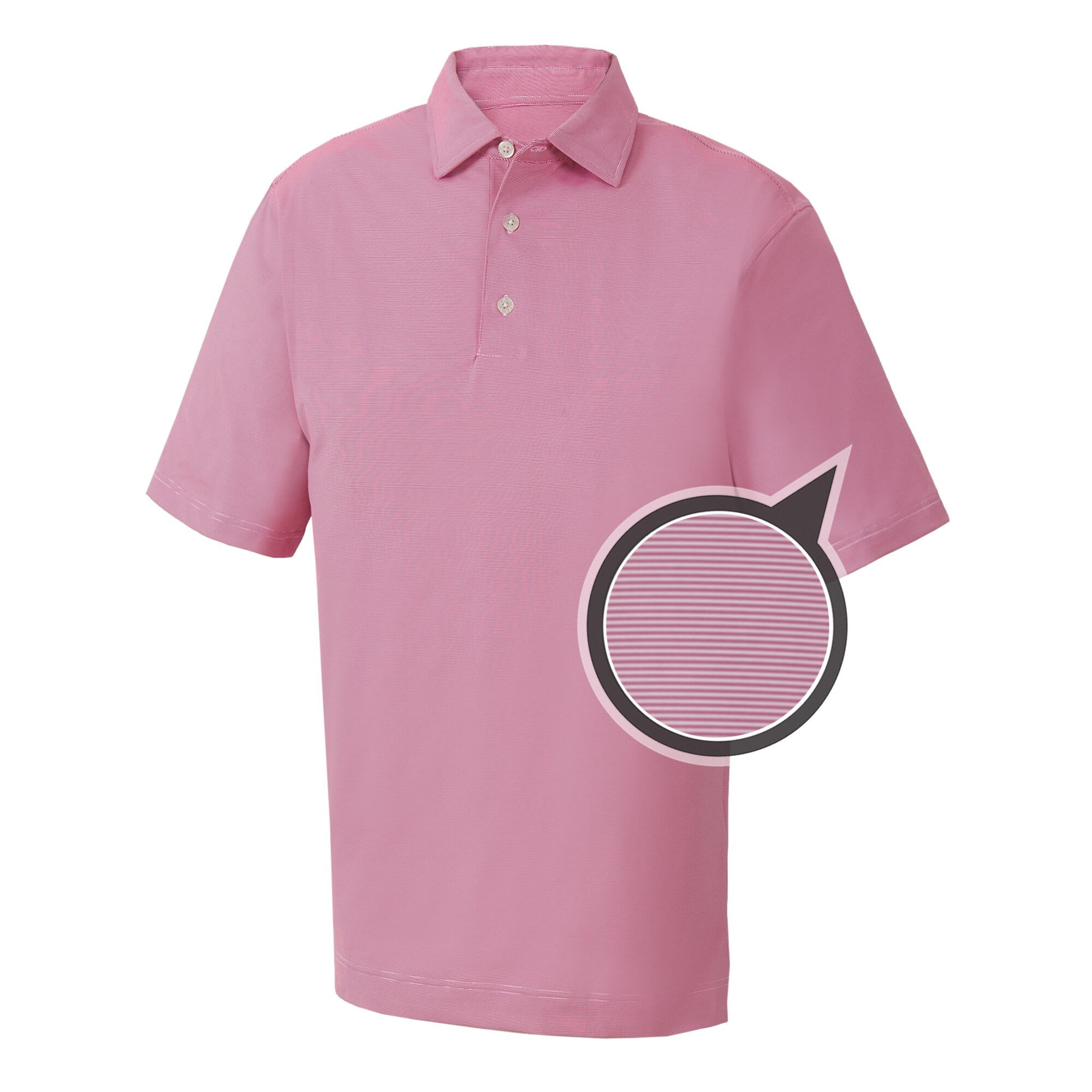 Mini End on End Lisle Stripe Self Collar-Previous Season Style