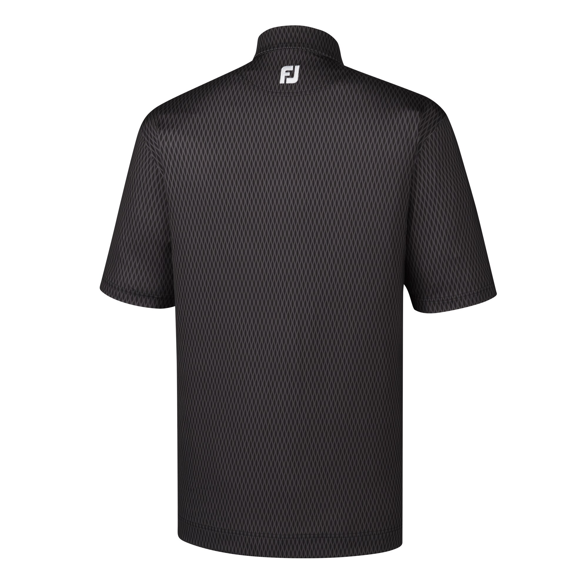 Tonal Wave Lisle Print Spread Collar