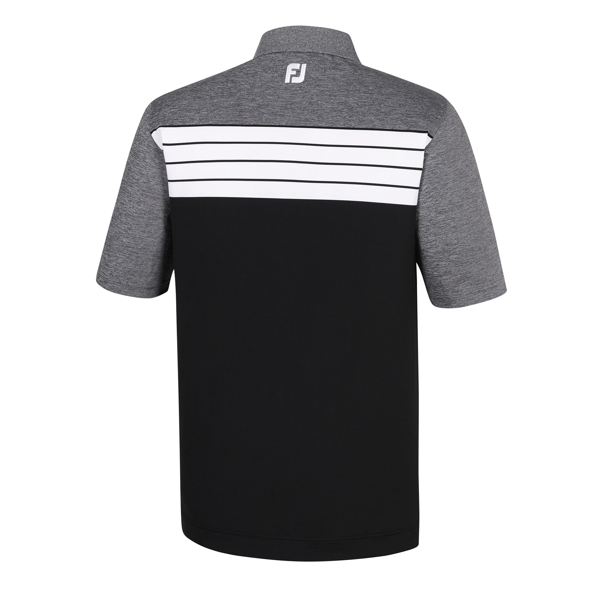 Athletic Fit Stretch Lisle Color Block Knit Collar