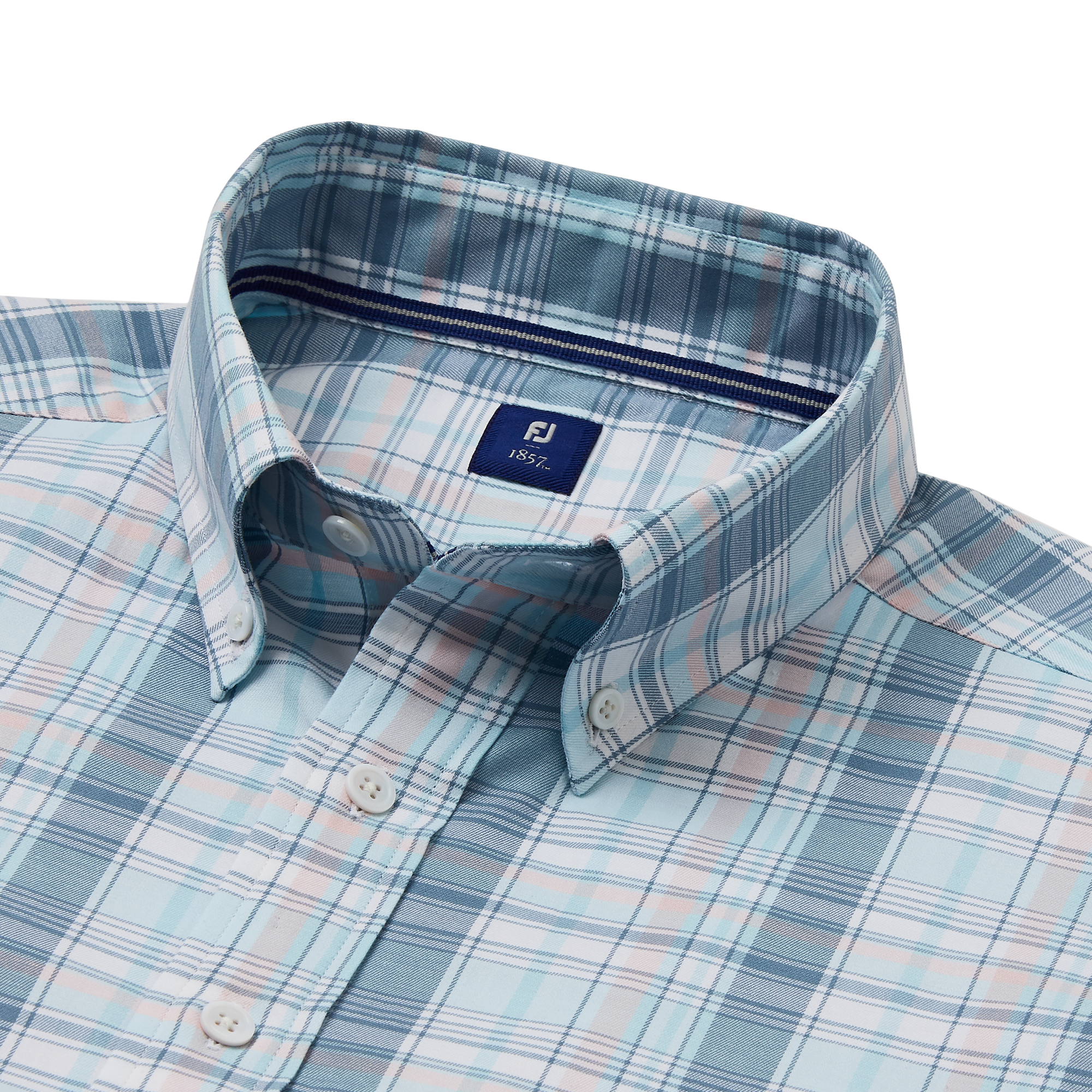 Stretch Cotton Woven Multi Plaid Shirt