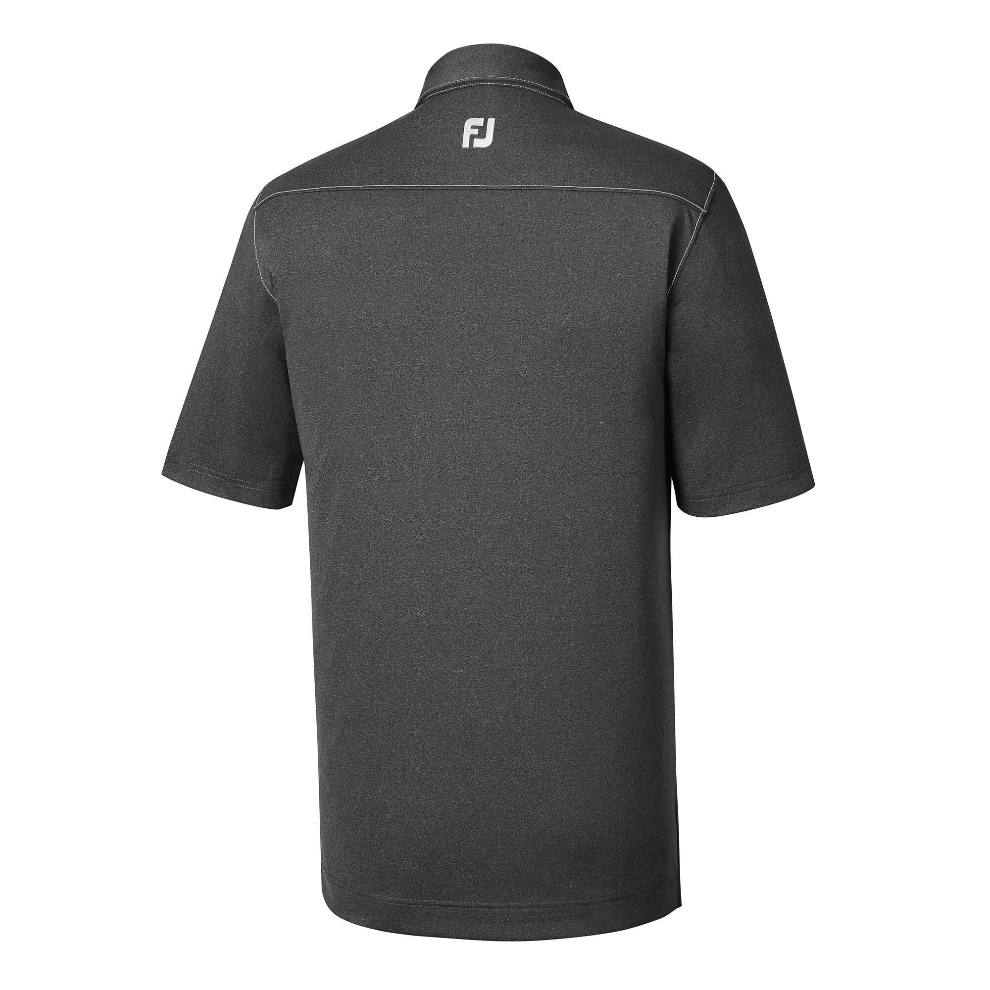 Athletic Fit Solid Lisle Contrast Stitch Self Collar-Previous Season Style