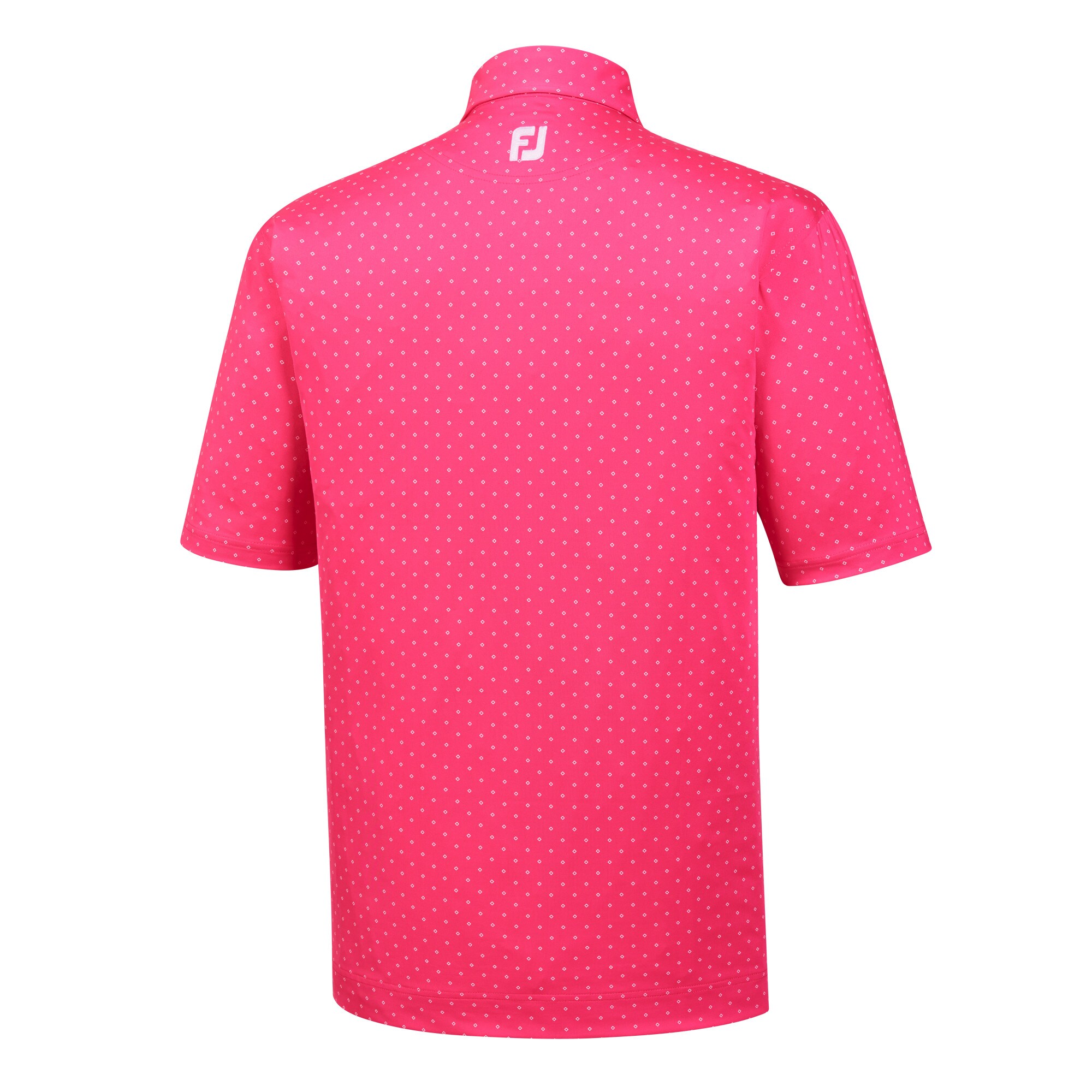 Diamond Print Lisle Self Collar - FJ Tour Logo