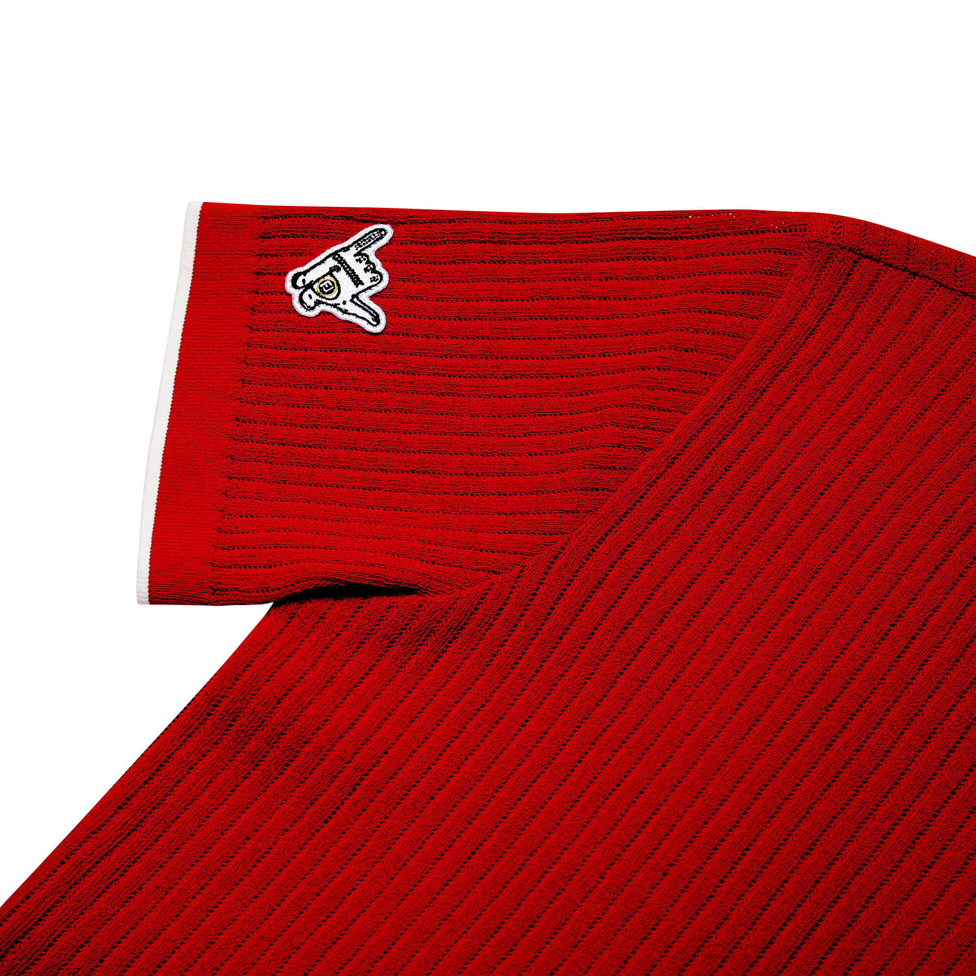 여성 펀 니트 폴로 셔츠