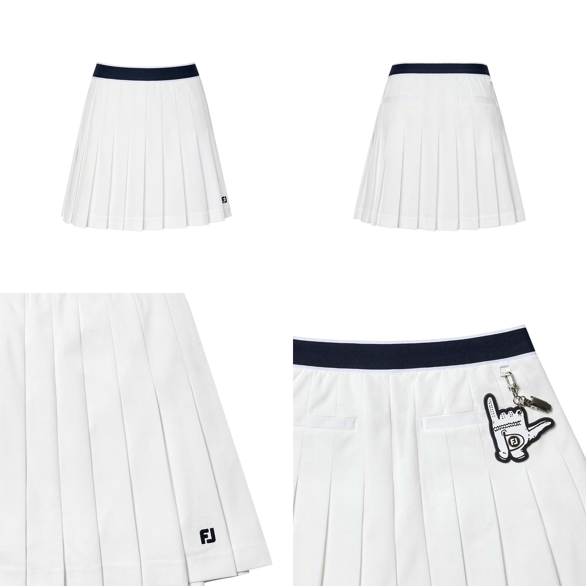 여성 펀 플리츠 스코트