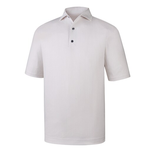 Tonal Wave Lisle Print Spread Collar