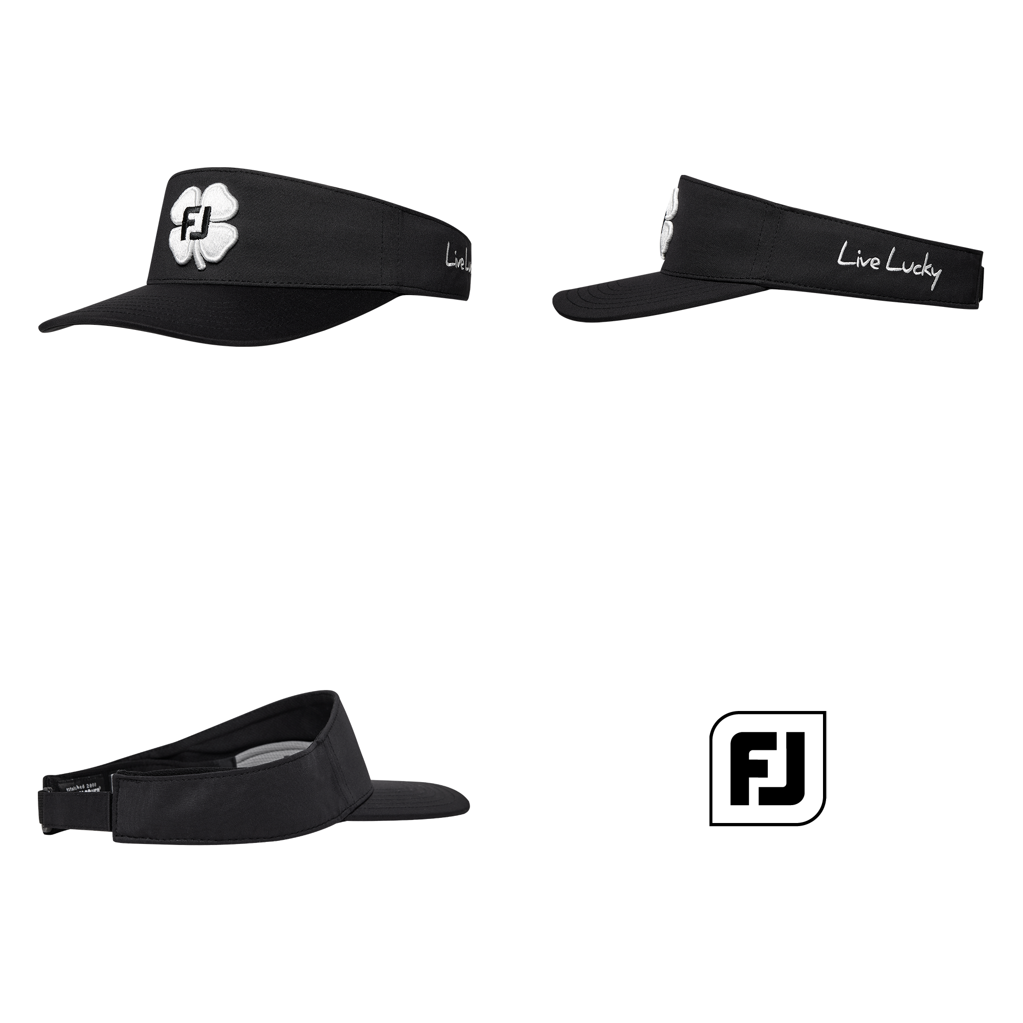 FJxBlack Clover Visor