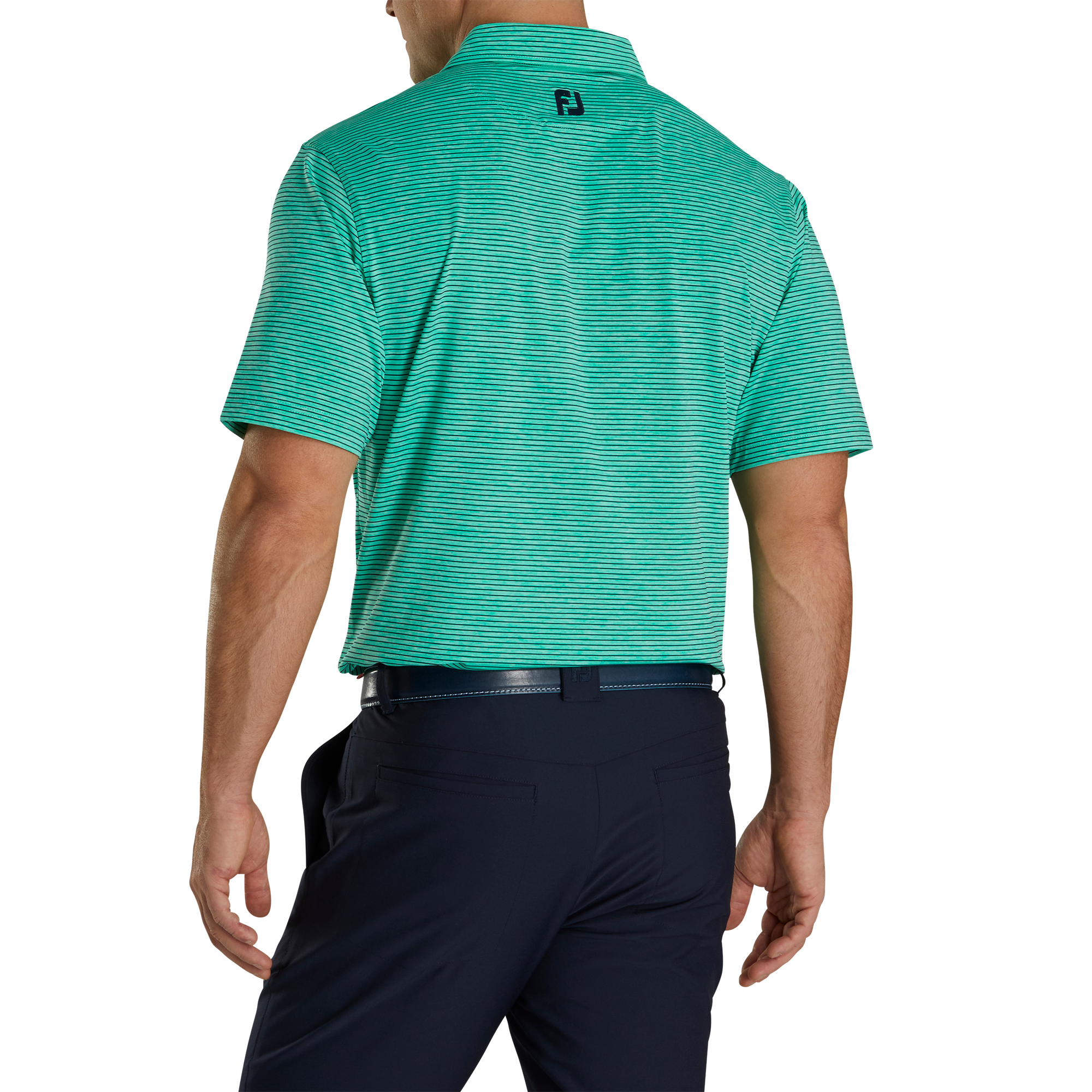 Heather Pinstripe Lisle Self Collar