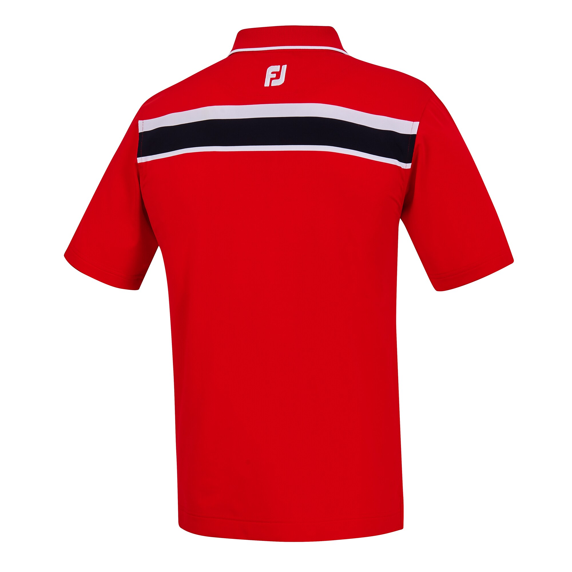 Lisle Chest Stripe Knit Collar Junior