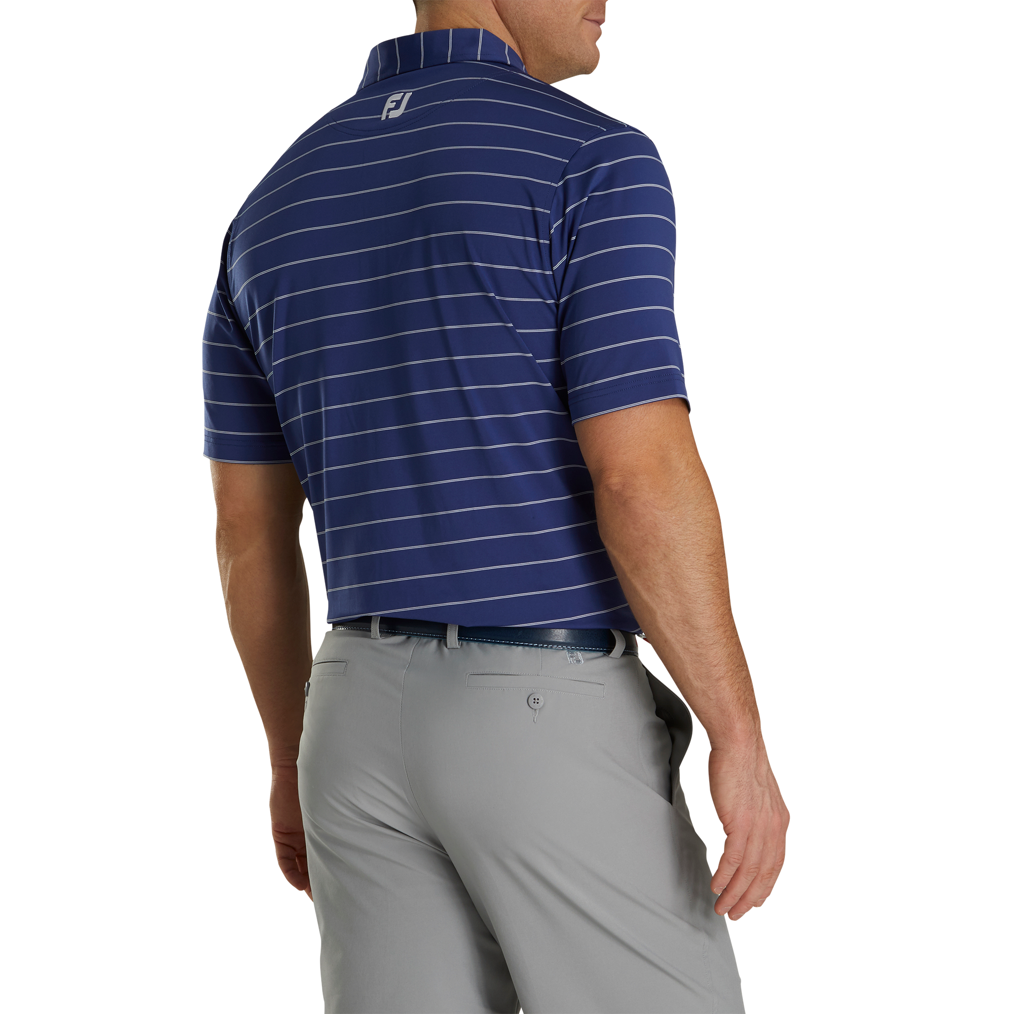 Lisle Double Pin Stripe Self Collar